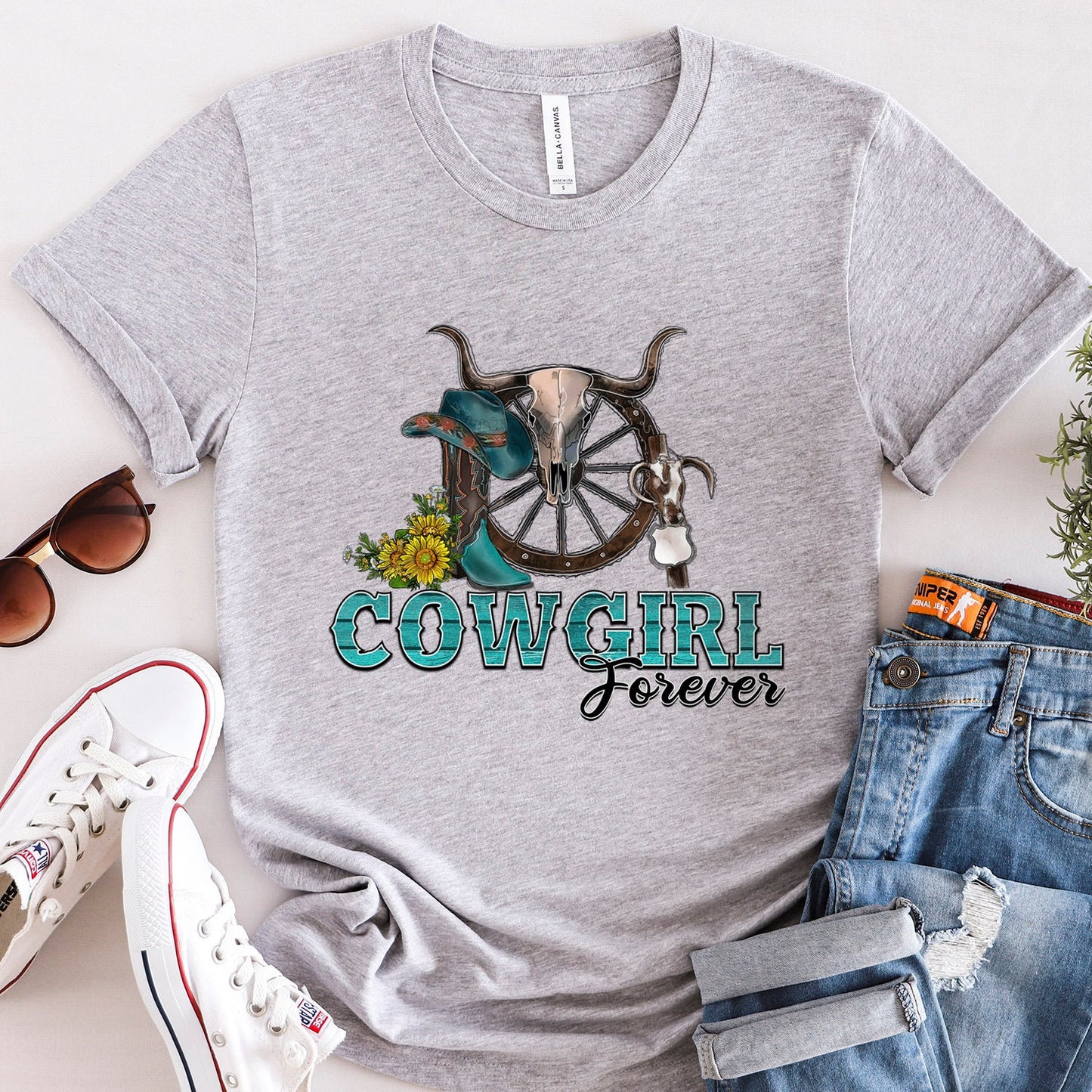 Cowgirl Forever T-Shirt, Country Shirt, Western Shirt, Southern Shirt, Cowgirl Shirt, Retro Shirt, Cowboy Shirt, Rodeo Gift Shirt