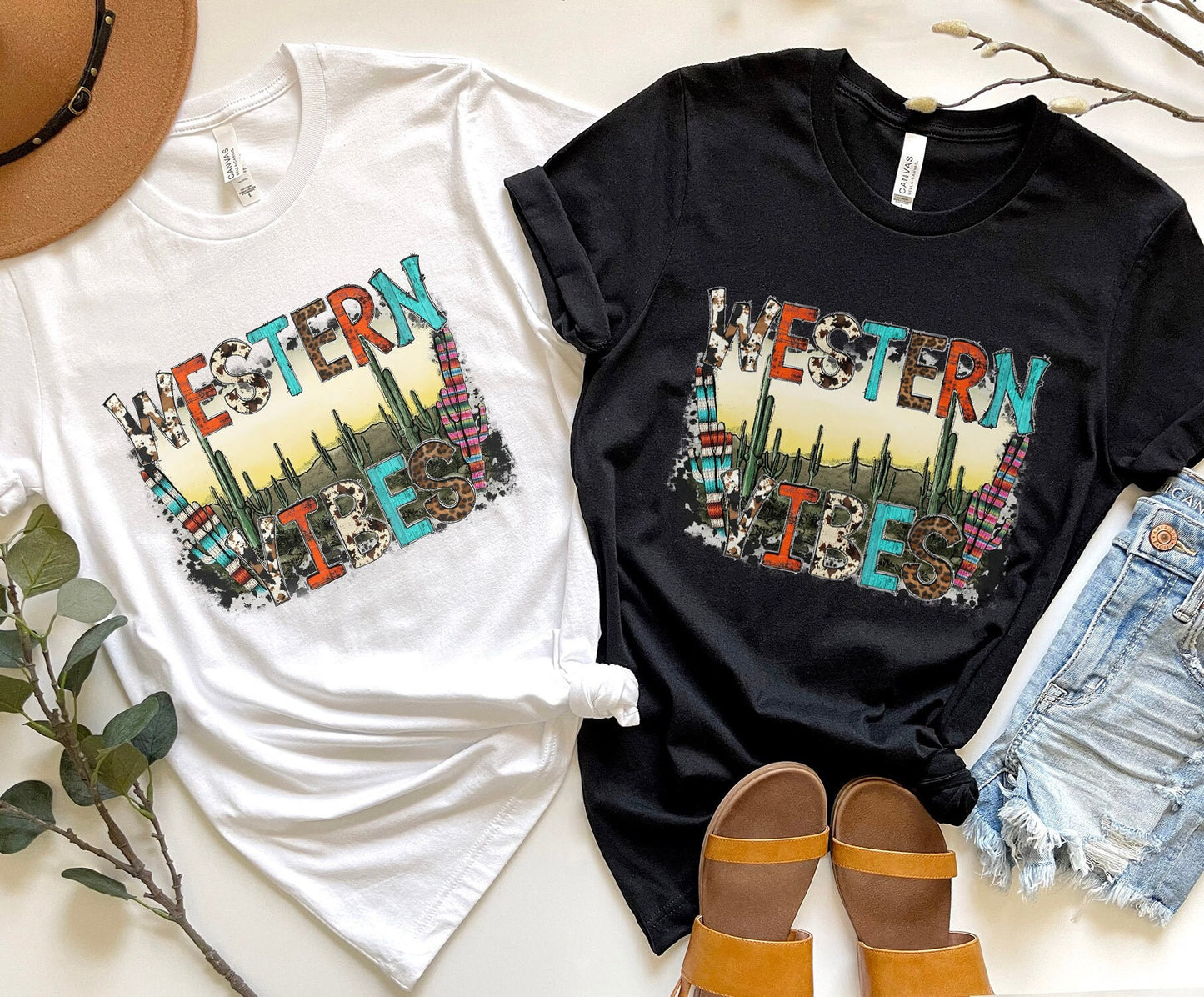 Western Vibes T-Shirt, Western Shirt, Southern Shirt, Cowgirl Shirt, Cowboy Shirt, Country Shirt, Rodeo Shirt, Texas Style Shirt