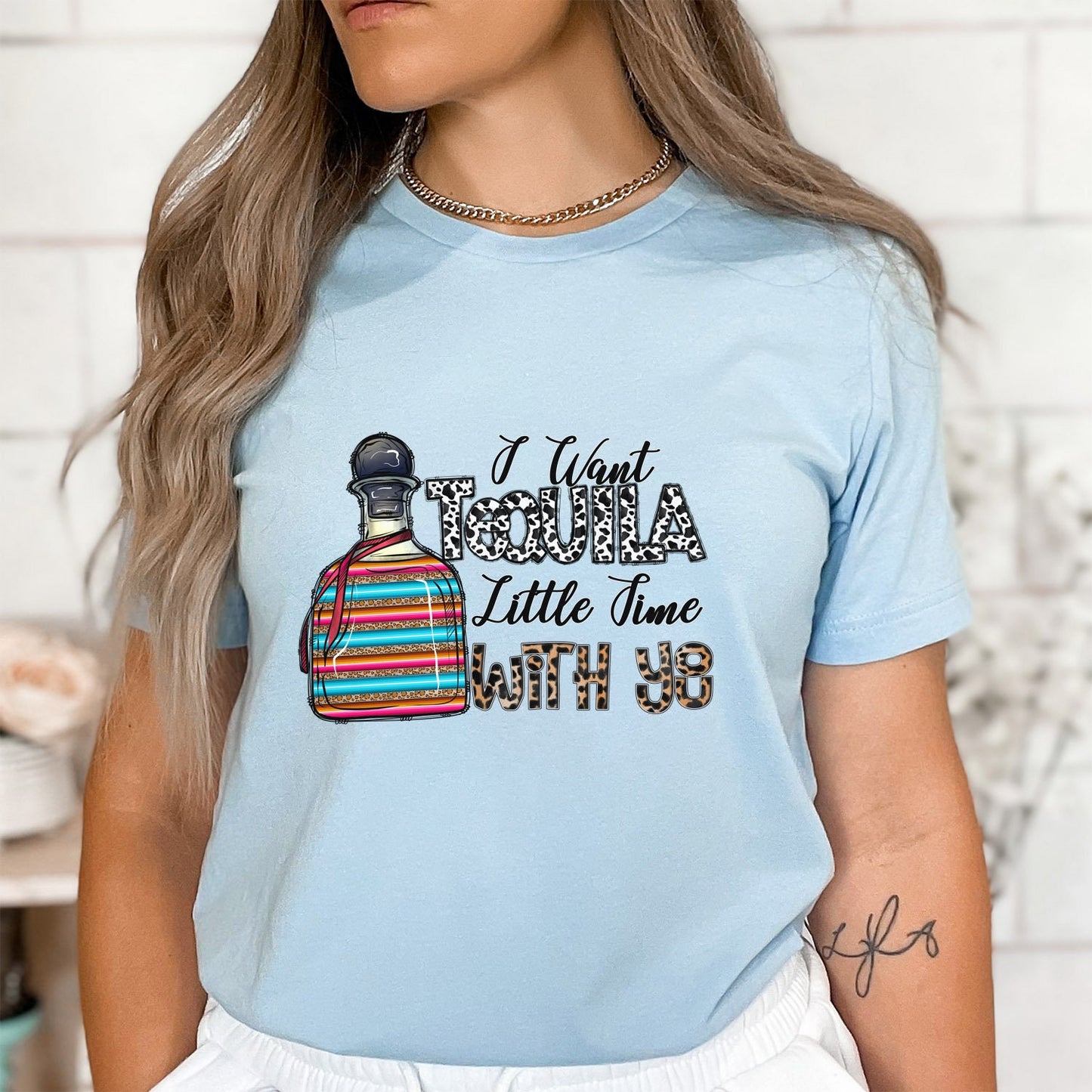 T-shirt Tequila, je veux un peu de temps avec toi avec du Tequila, chemises drôles, t-shirt humoristique, t-shirt cadeau, cadeau pour elle, cadeau pour lui