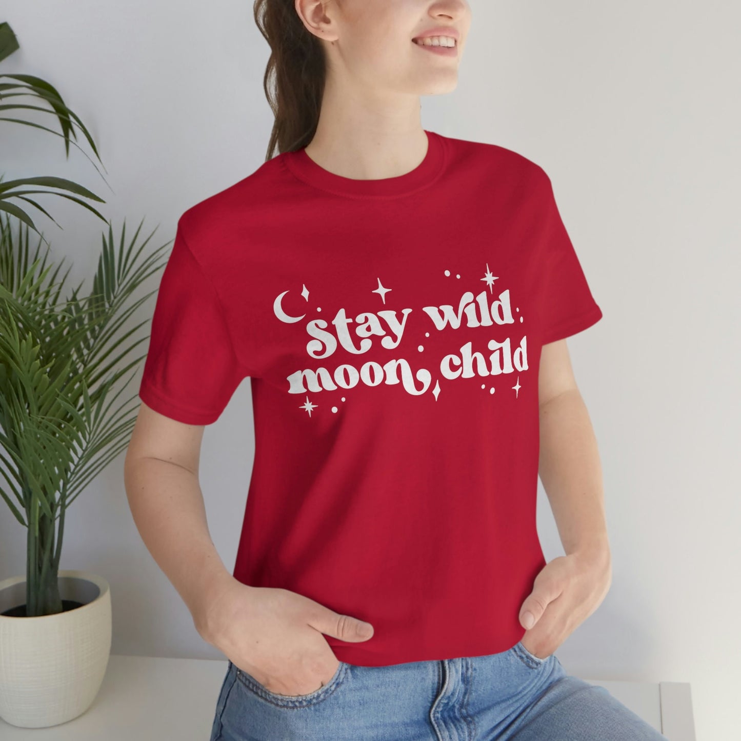 Stay Wild Moon Child T-shirt, Boho T-shirt, Inspirational T-shirt, Bohemian T-shirt, Moon and Stars T-Shirt, Gift Travel Shirt