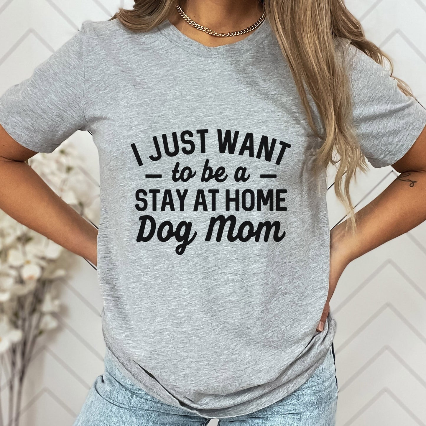 Stay at Home Dog Mom T-shirt, Dog Lover Shirt, T-shirt with Sayings, Dog Quote Shirt, Dog Mom Shirt, Dog Owner T Shirt, Pet Lover Shirt