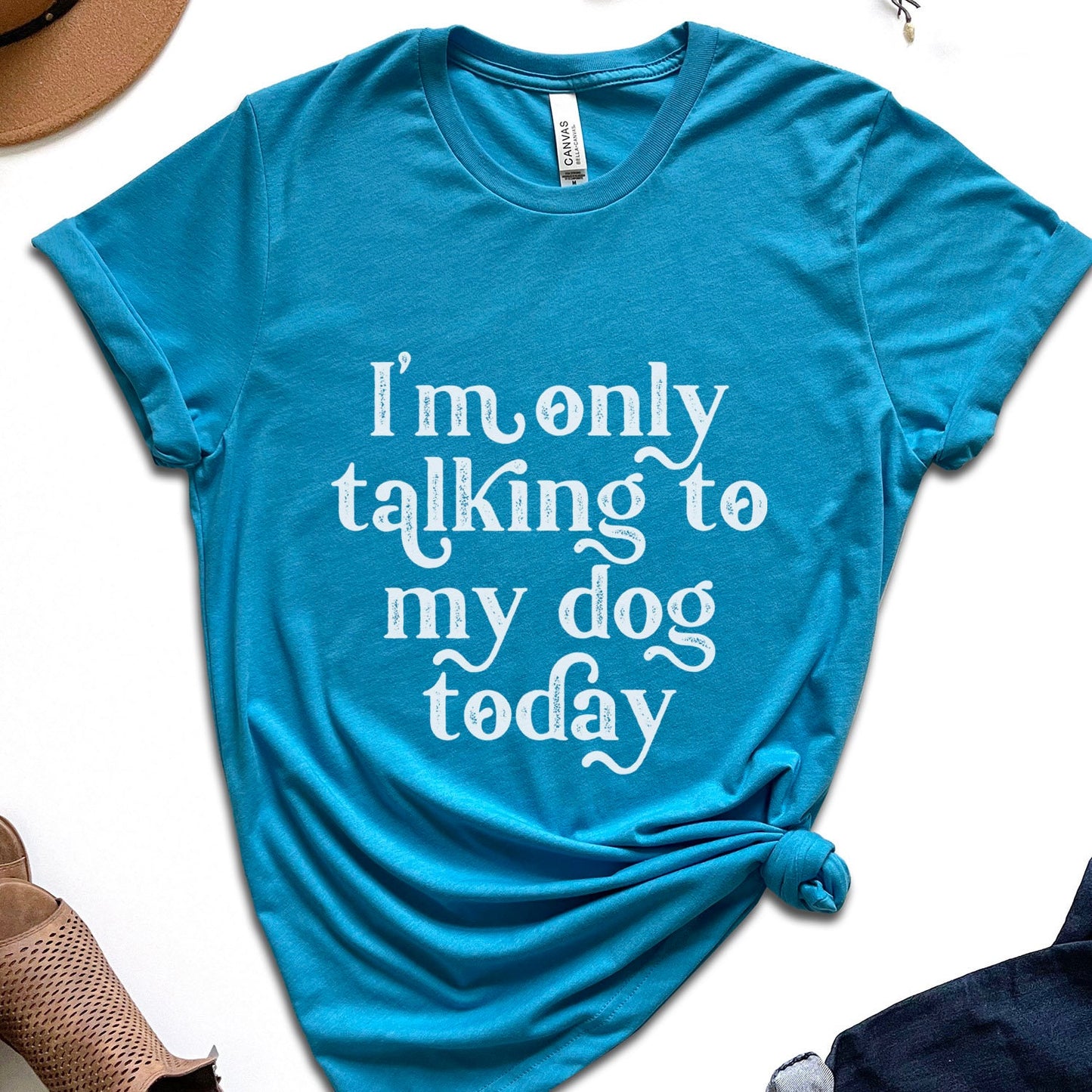 I am only Talking to my Dog Today Shirt, Dog Quote T-shirt, Dog Mom T-Shirt, Dog Dad Shirt, Dog Owner Gift Shirt, Dogs Lovers Shirt