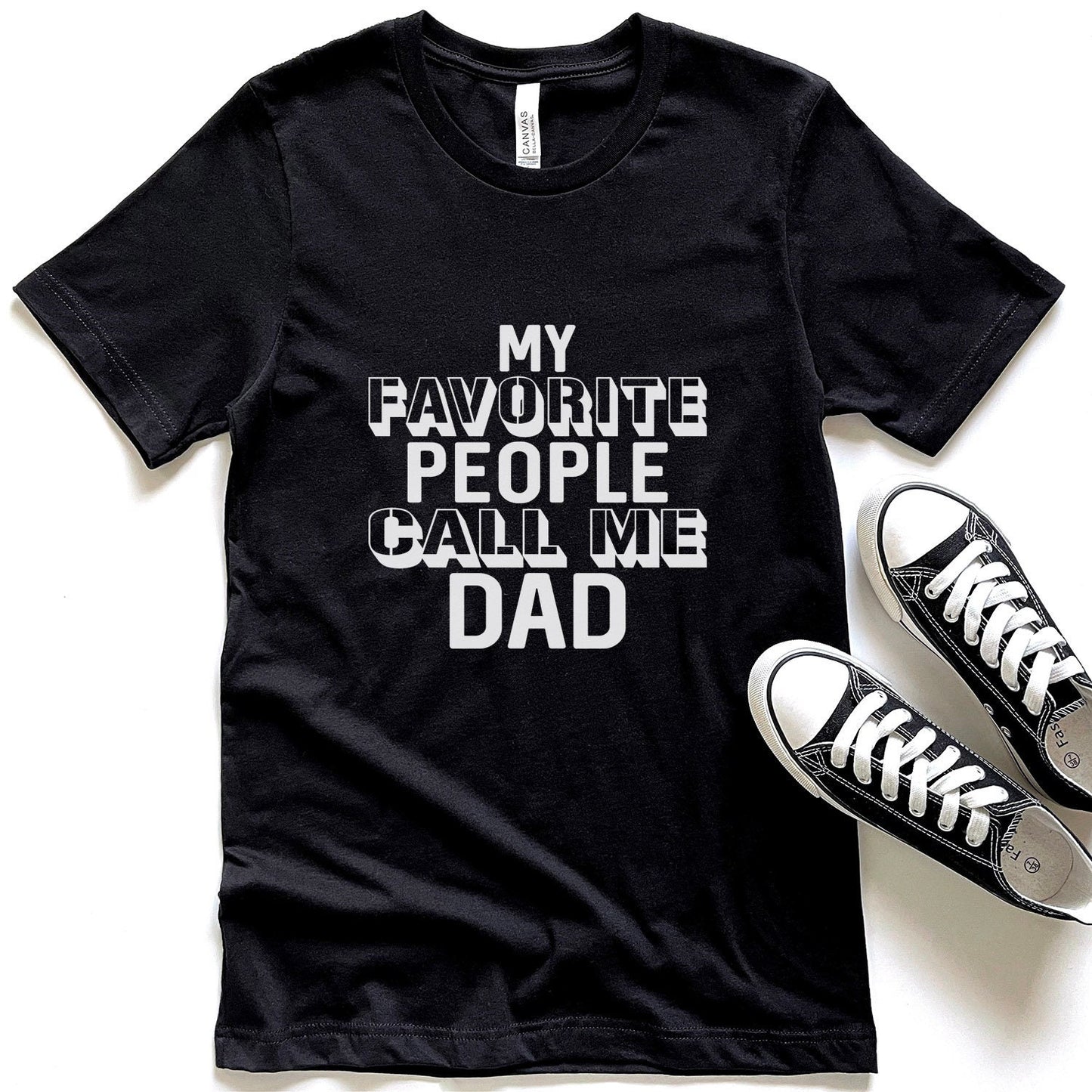 T-shirt drôle de papa, t-shirt cadeau pour papa, chemise de papa, cadeau pour papa, chemise cadeau de fête des pères, chemise drôle pour papa, mes personnes préférées m'appellent papa