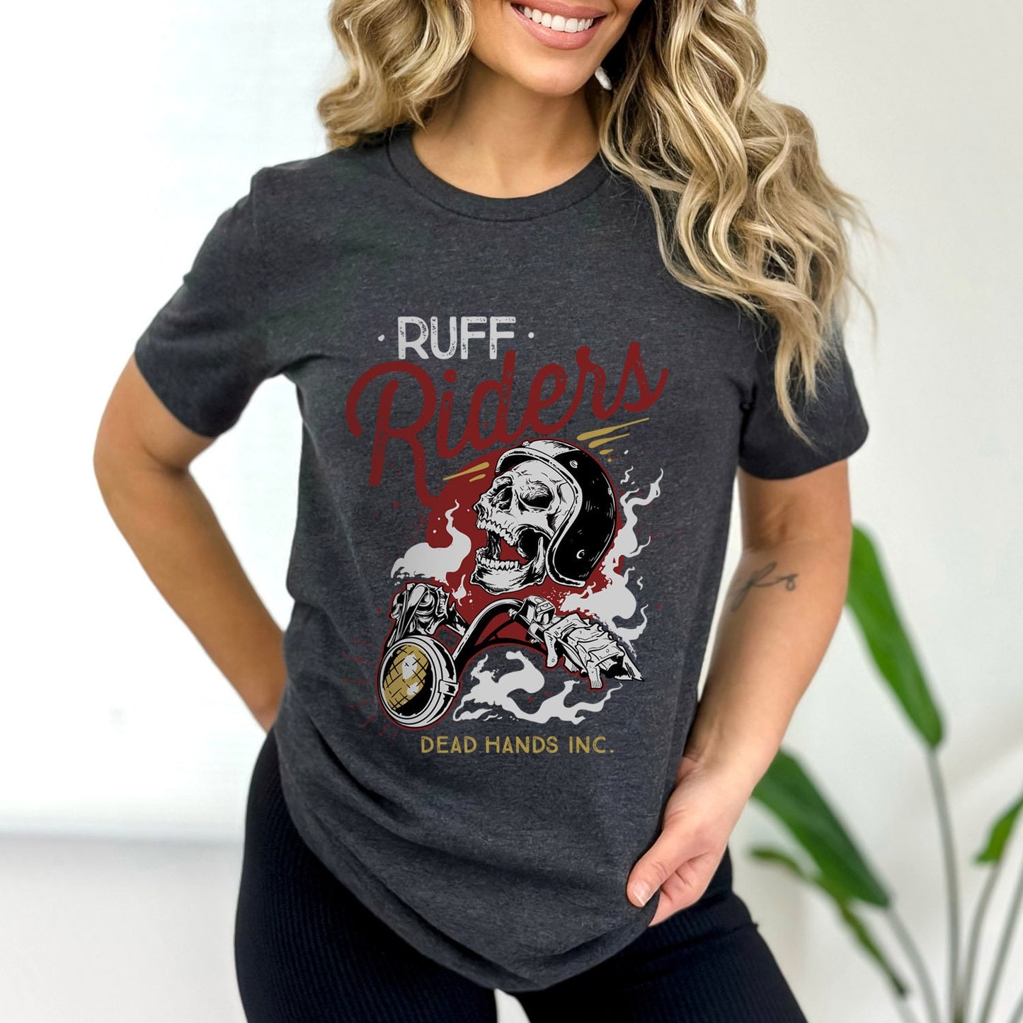 T-shirt Ruff Riders, T-shirt moto, T-shirt Rider, T-shirt pour les amoureux de la moto, T-shirt Biker, Cadeaux moto, T-shirt pour amoureux de la moto