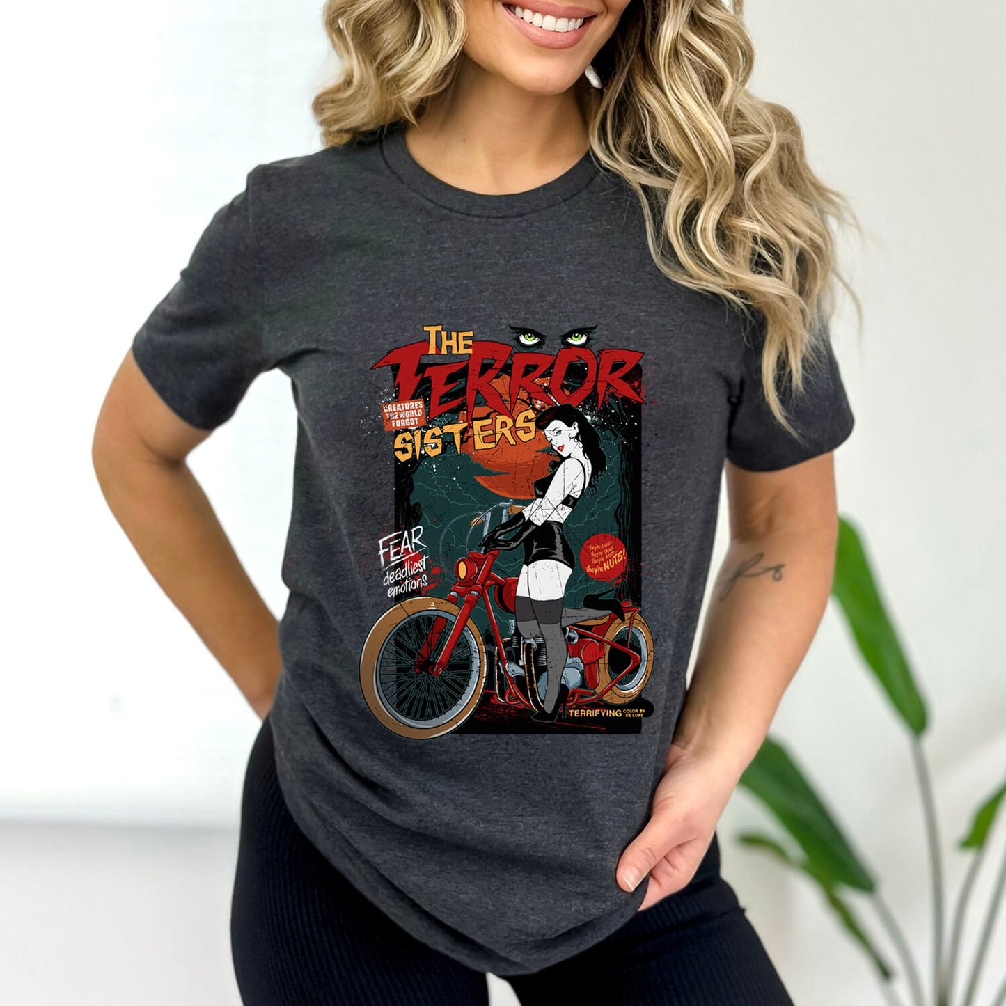 The Terror Sisters T-shirt, Pinup girl T-shirt, Dangerous Girls Shirt, Horror T-Shirt, Gift for Him, Gift for Her