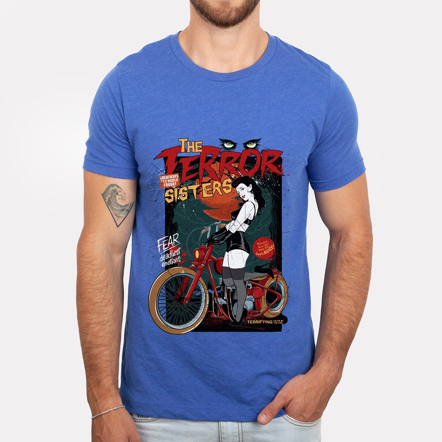 The Terror Sisters T-shirt, Pinup girl T-shirt, Dangerous Girls Shirt, Horror T-Shirt, Gift for Him, Gift for Her