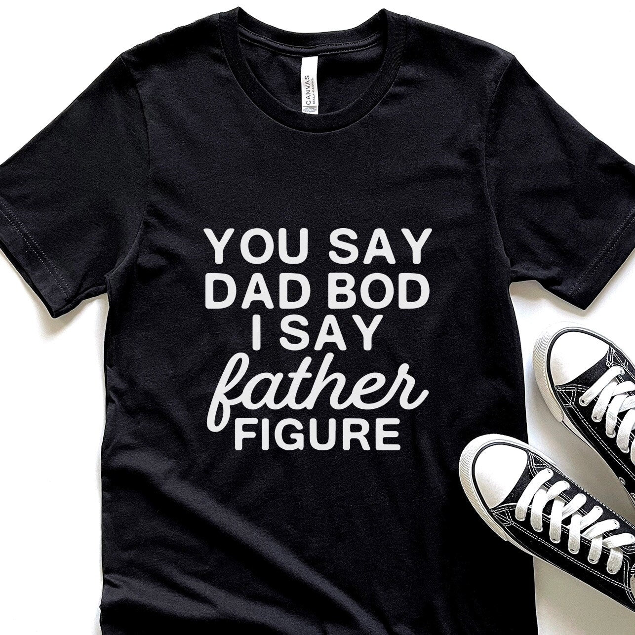 T-shirt « Tu dis papa, je dis figure paternelle », t-shirt pour la fête des pères, cadeau d'anniversaire pour papa, t-shirt sarcastique drôle, t-shirt cadeau pour père