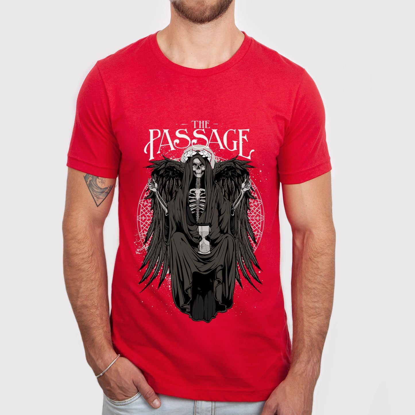 T-shirt Skull Queen, T-shirt The Passage, T-shirt d'horreur, T-shirt squelette, T-shirt d'horreur, T-shirt gothique, Cadeau pour lui, Cadeau pour elle