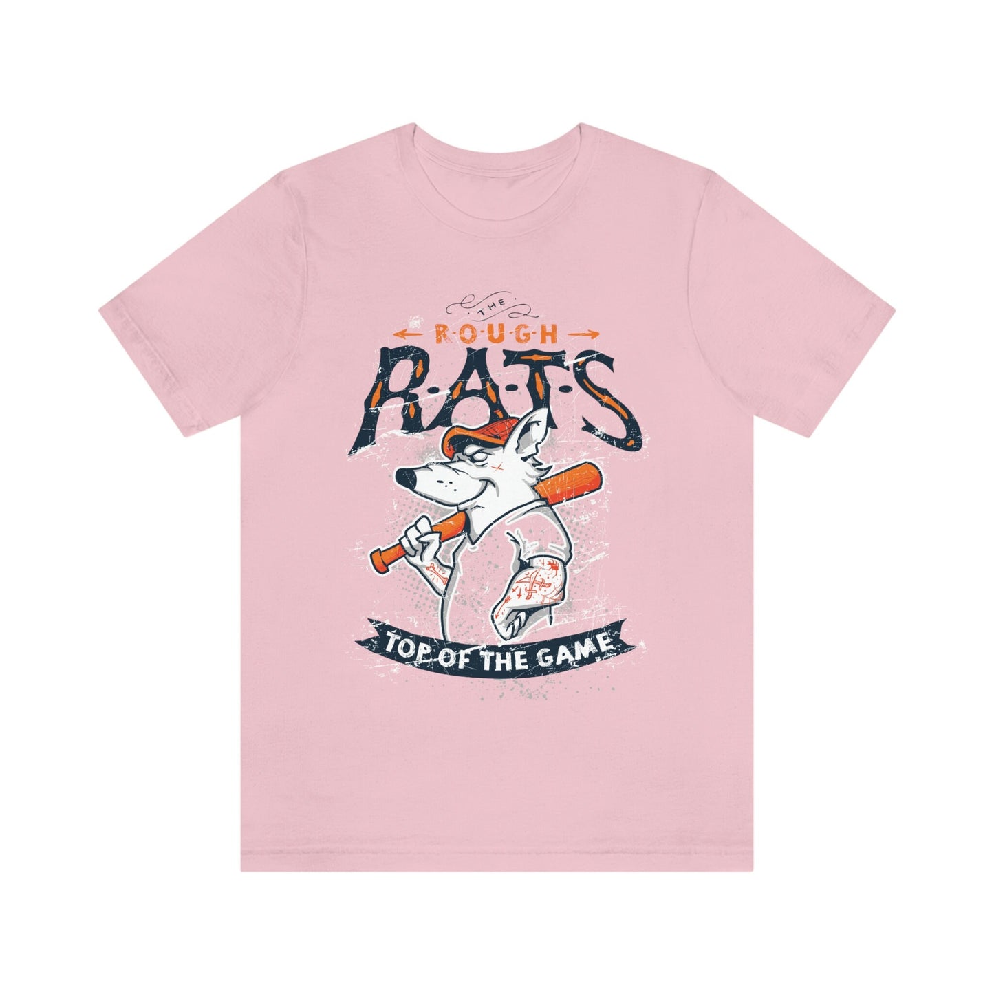 T-shirt The Rough Rats, T-shirt Top of the Game, T-shirt drôle de rat, T-shirt humoristique, T-shirt de baseball, T-shirt de batte de baseball