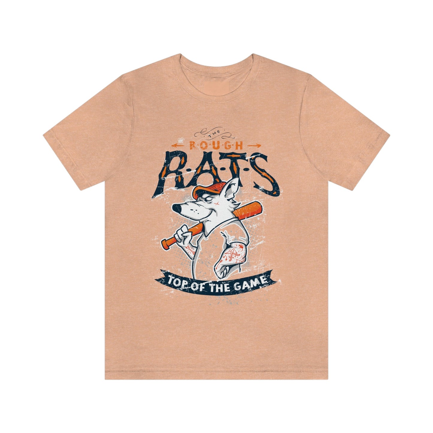 T-shirt The Rough Rats, T-shirt Top of the Game, T-shirt drôle de rat, T-shirt humoristique, T-shirt de baseball, T-shirt de batte de baseball