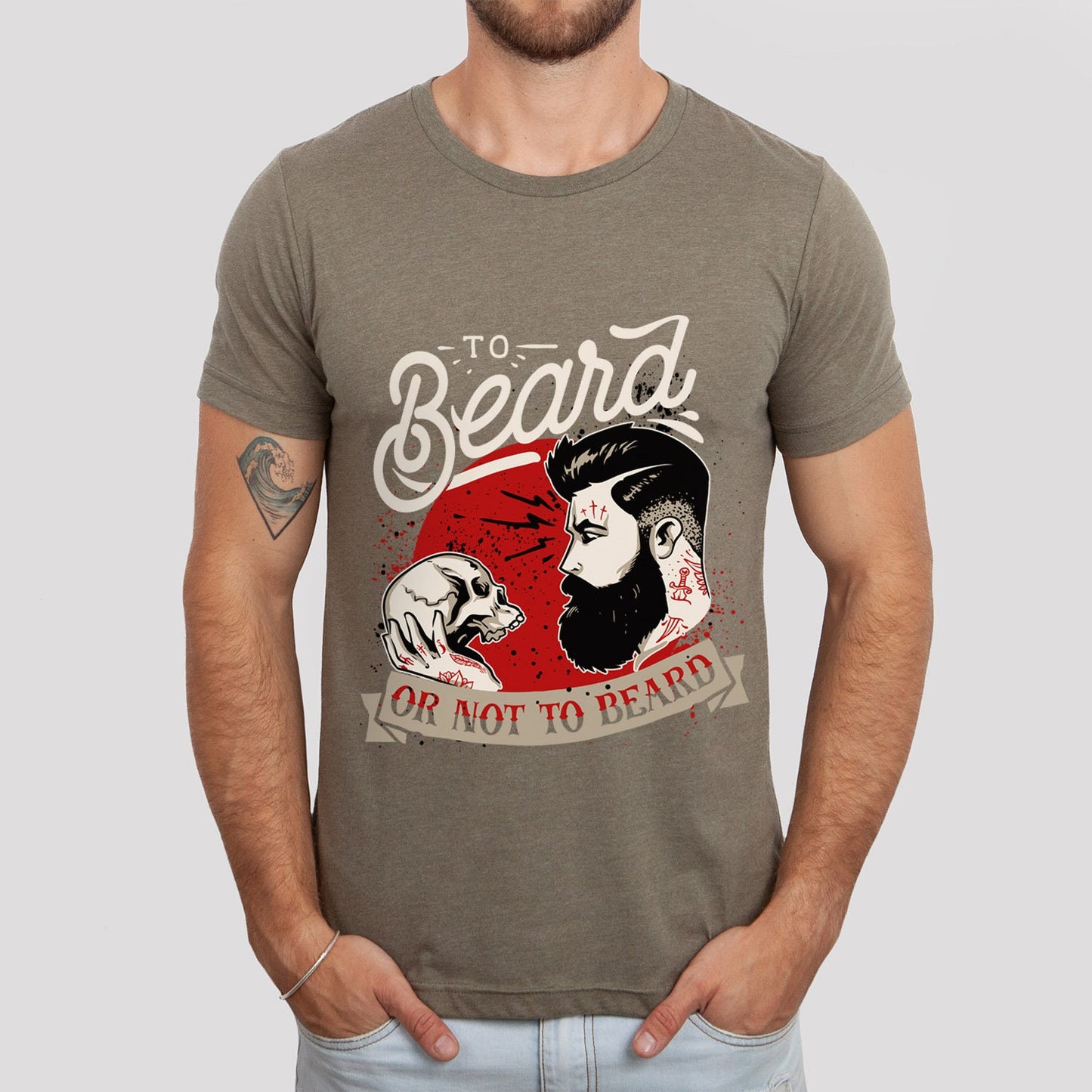 To Beard or Not to Beard T-shirt, Men Beard Shirt, Beard Love Shirt, Hair T-Shirt, Beard Lover T-Shirt, Gifts For Him, Dad Beard T-shirt