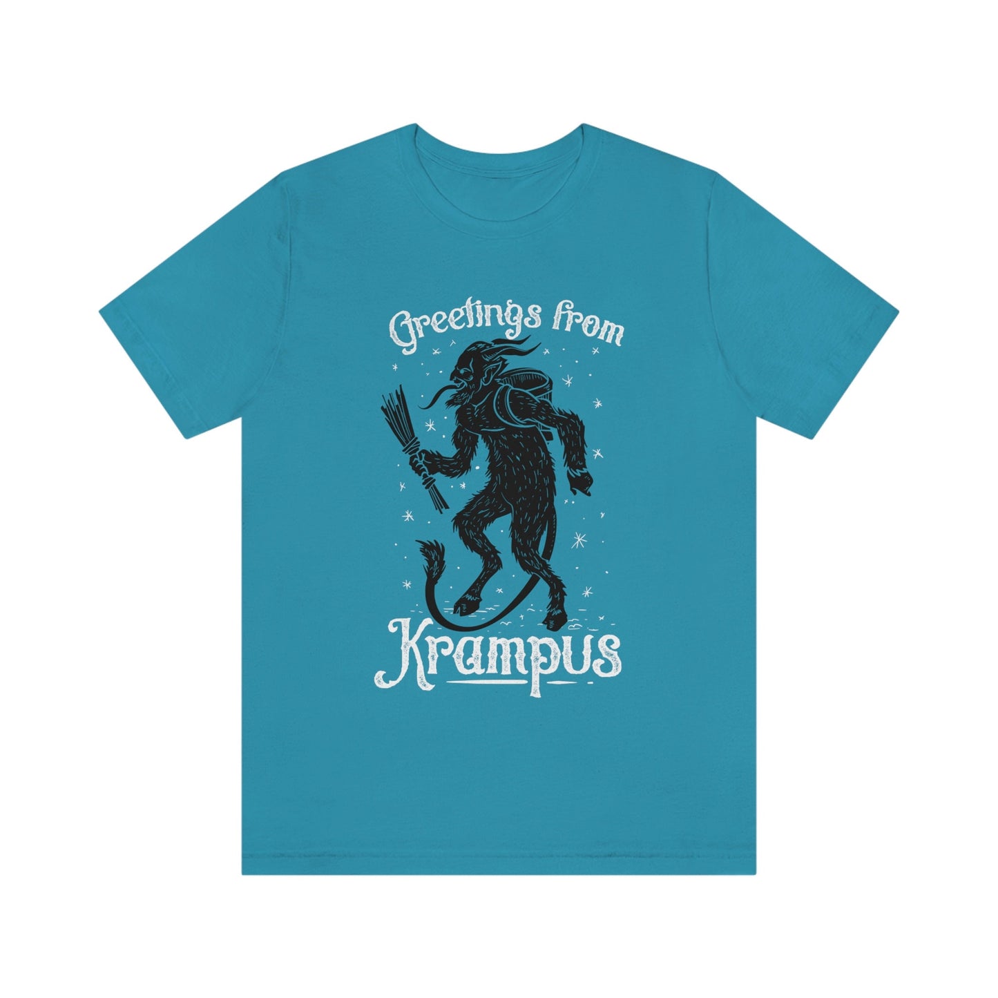 T-shirt Krampus, T-shirt d'horreur, T-shirt démon, T-shirt squelette, T-shirt cadeau pour les amateurs de heavy metal, T-shirt gothique, vêtements de sorcière