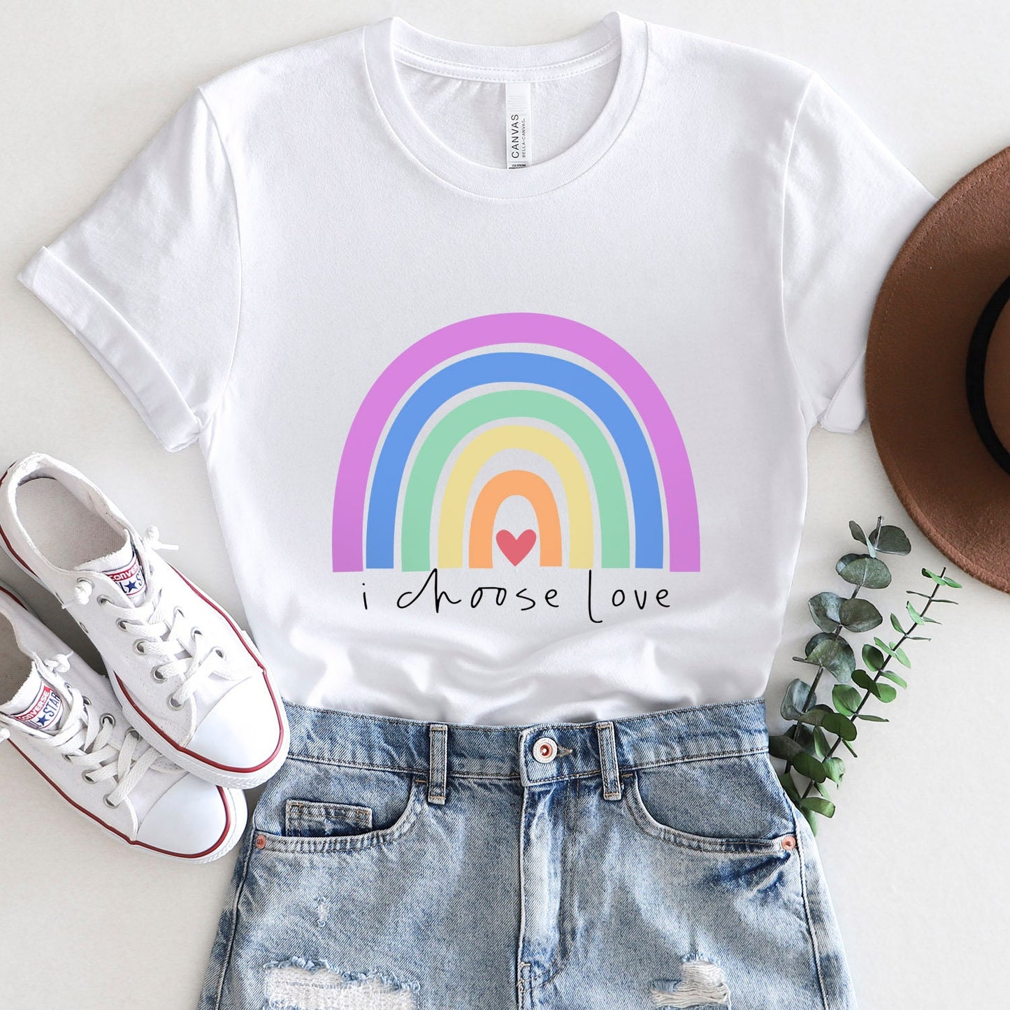 T-shirt « Je choisis l'amour », T-shirt arc-en-ciel, T-shirt Love Parade, T-shirt de soutien LGBTQ, T-shirt Pride, T-shirts de gentillesse, T-shirt Gay Pride, T-shirt Égalité