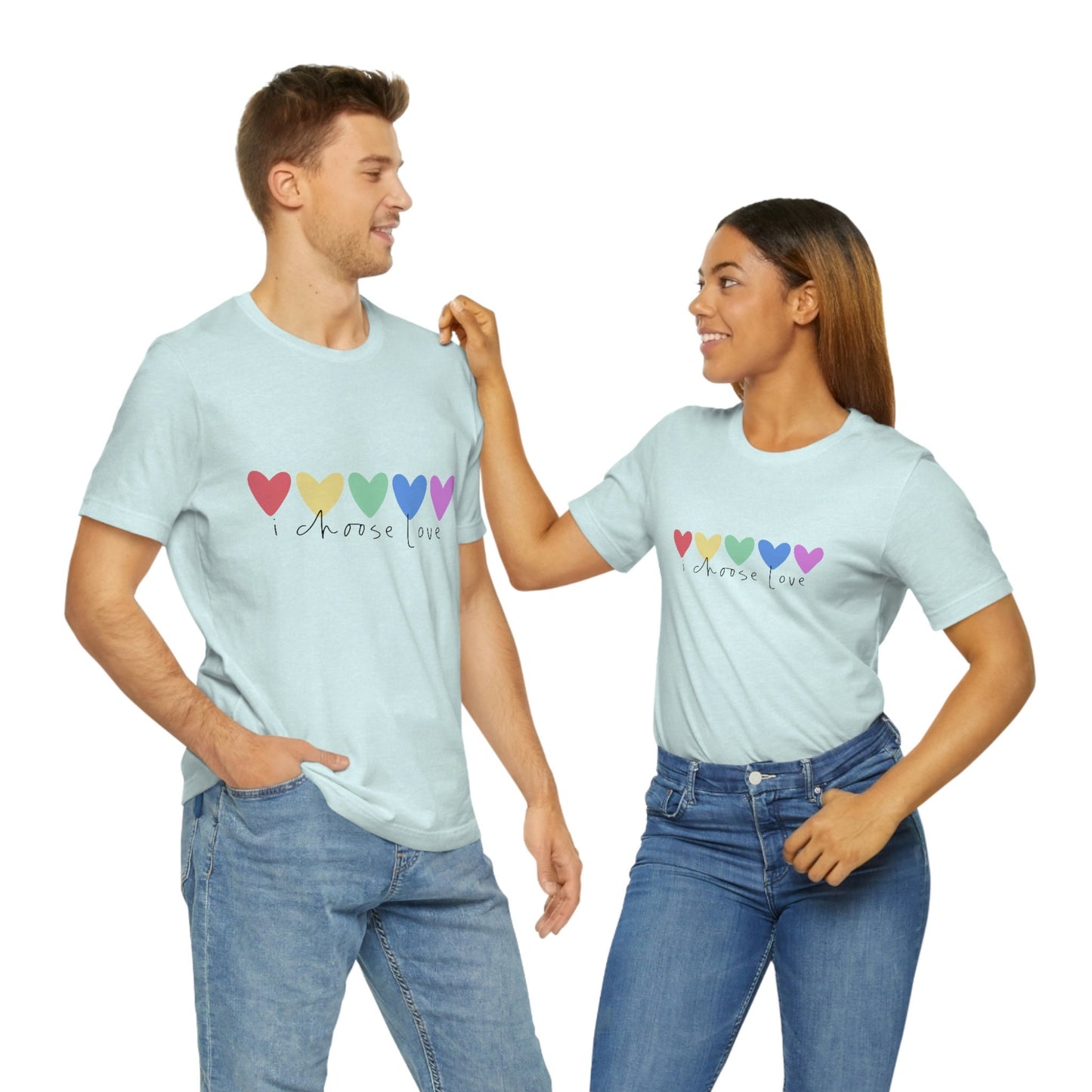 Je choisis le t-shirt Love, le t-shirt Rainbow Hearts, le t-shirt Pride, le t-shirt LGBTQ, les t-shirts Kindness, les t-shirts de soutien LGBTQ, le t-shirt Gay Pride, le t-shirt Equality