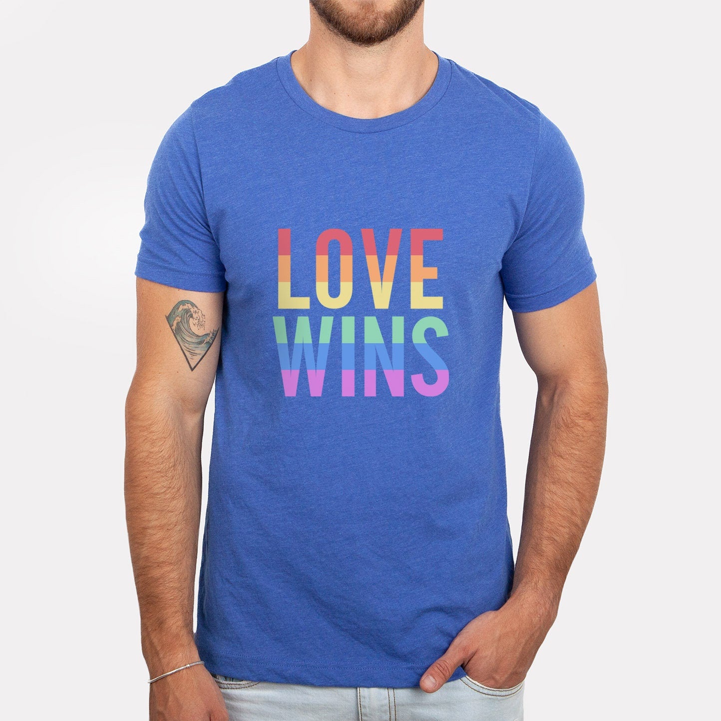 T-shirt Love Wins, T-shirt aux couleurs de l'arc-en-ciel, T-shirt de soutien LGBTQ, T-shirt Pride, T-shirts de gentillesse, T-shirt Gay Pride, T-shirt Égalité