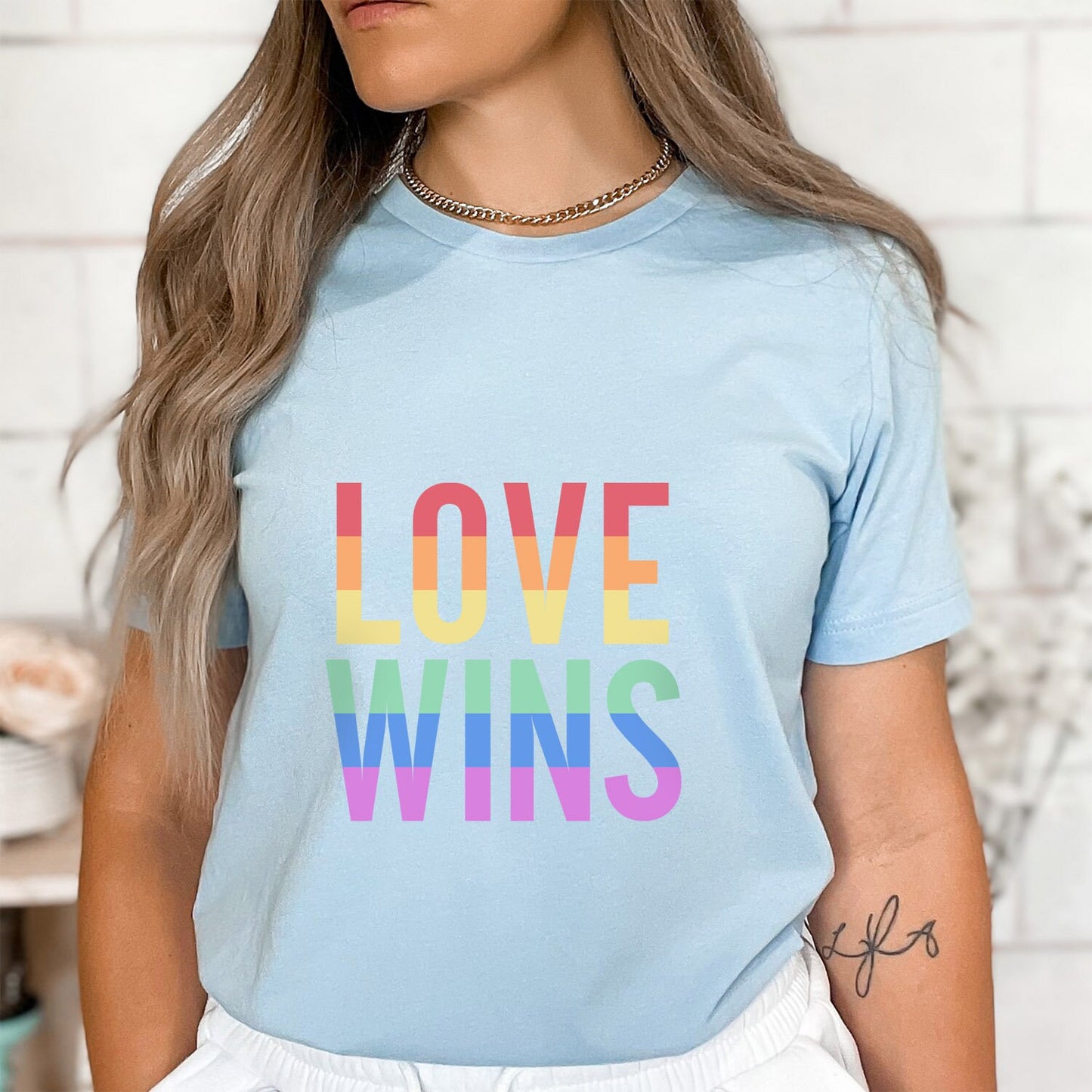 T-shirt Love Wins, T-shirt aux couleurs de l'arc-en-ciel, T-shirt de soutien LGBTQ, T-shirt Pride, T-shirts de gentillesse, T-shirt Gay Pride, T-shirt Égalité