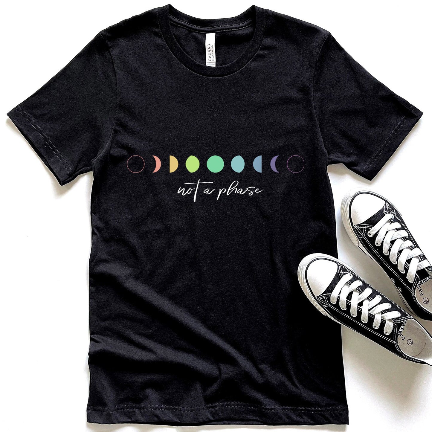 Not a Phase T-Shirt, Pride Shirt, Rainbow Colors Shirt, Kindness Shirts, LGBTQ Support Tees, Gay Pride Shirt, Equality Shirt