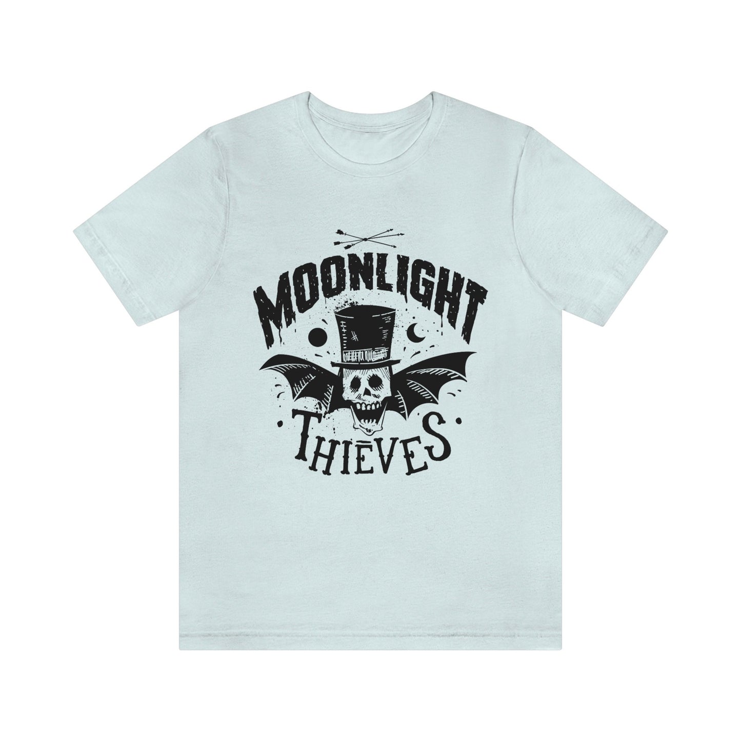 Moonlight Thieves T-shirt, Horror Shirt, Skeleton T-shirt, Bat Shirt,  T-shirt, Shirt with Bat and Wings, Celestial Moon Shirt