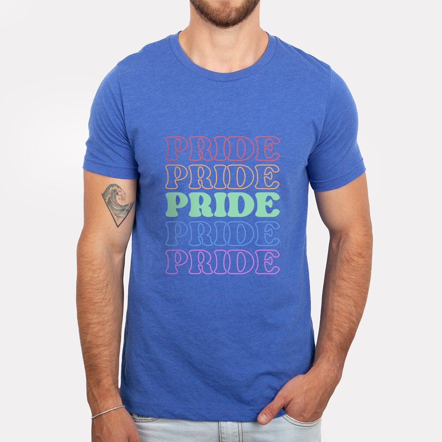 Pride T-Shirt, Shirt with Rainbow Colors, LGBTQ Support Shirt, Pride Shirt, Kindness Shirts, Equality Shirt, Gay Pride Shirt