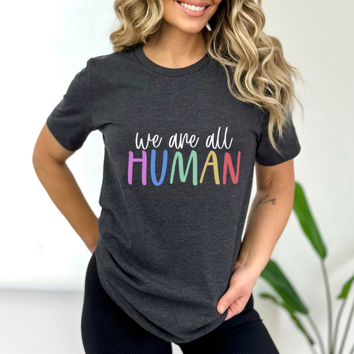 T-shirt « Nous sommes tous humains », t-shirt « Égalité », t-shirt de soutien LGBTQ aux couleurs de l'arc-en-ciel, t-shirt « Fierté », t-shirts « Gentillesse », t-shirt « Gay Pride »