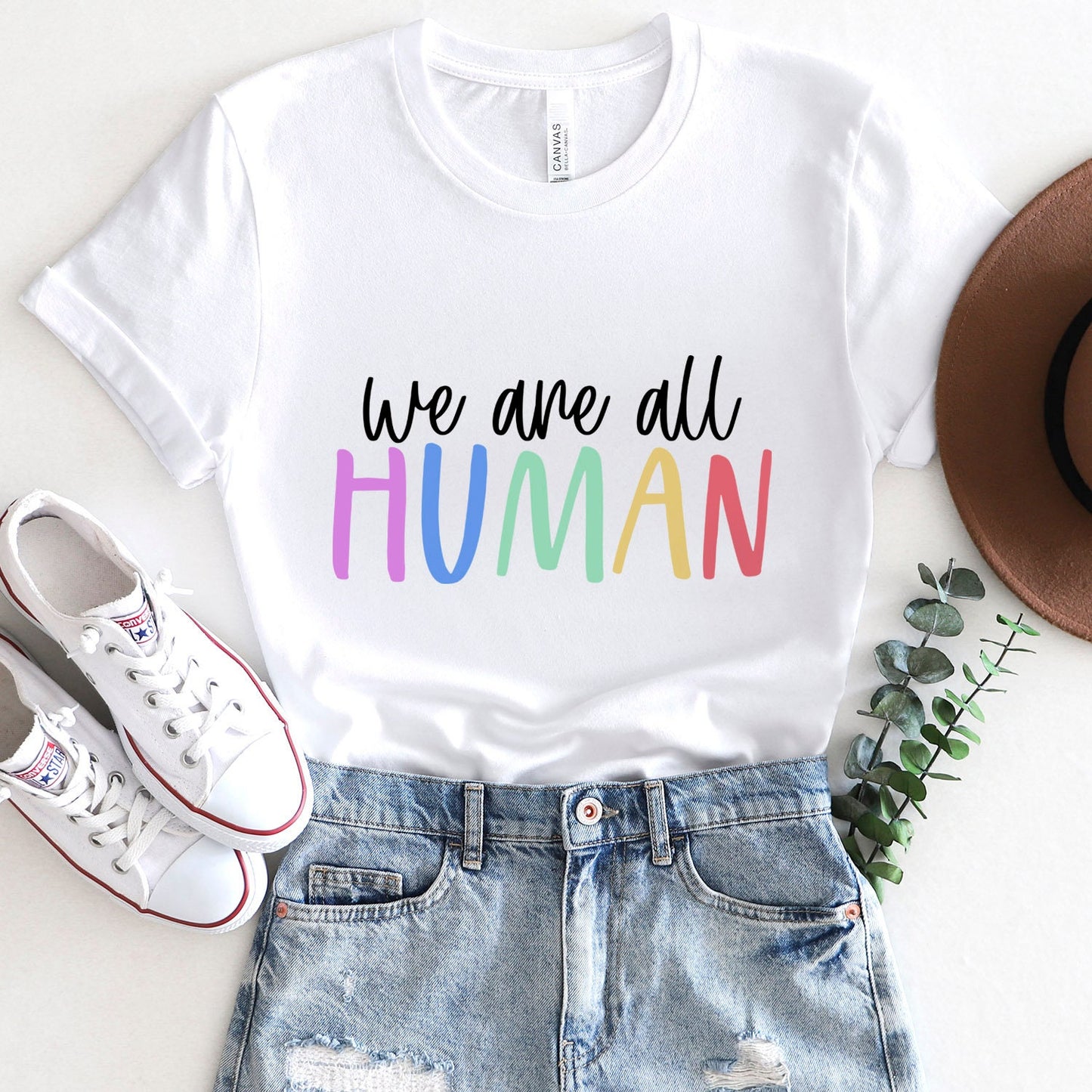 T-shirt « Nous sommes tous humains », t-shirt « Égalité », t-shirt de soutien LGBTQ aux couleurs de l'arc-en-ciel, t-shirt « Fierté », t-shirts « Gentillesse », t-shirt « Gay Pride »