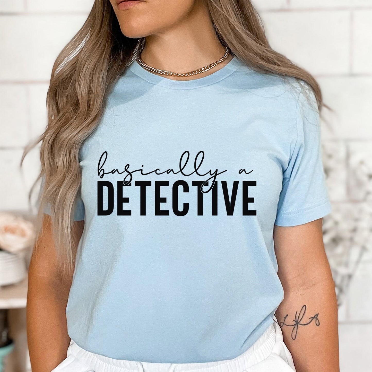 Basically a Detective Shirt, True Crime T-Shirt, Crime Show Shirts, Crime Fan Shirt, Murder Fan Shirt, Murderer T Shirt, Crime Series Shirt