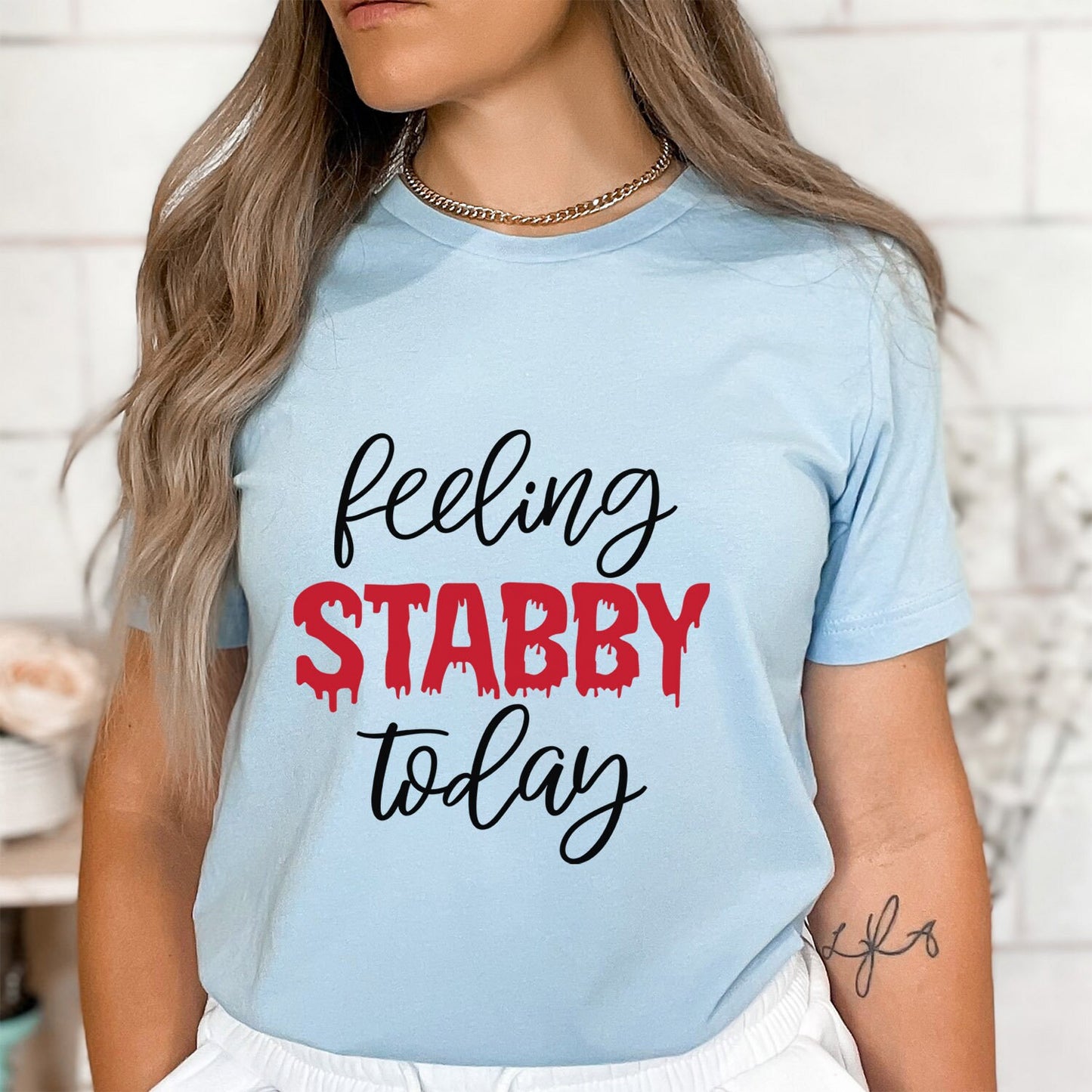 Feeling Stabby Today T-shirt, True Crime Shirt, Funny Shirts, Murderer T Shirt, Crime Movies Shirt, Gift T-shirt