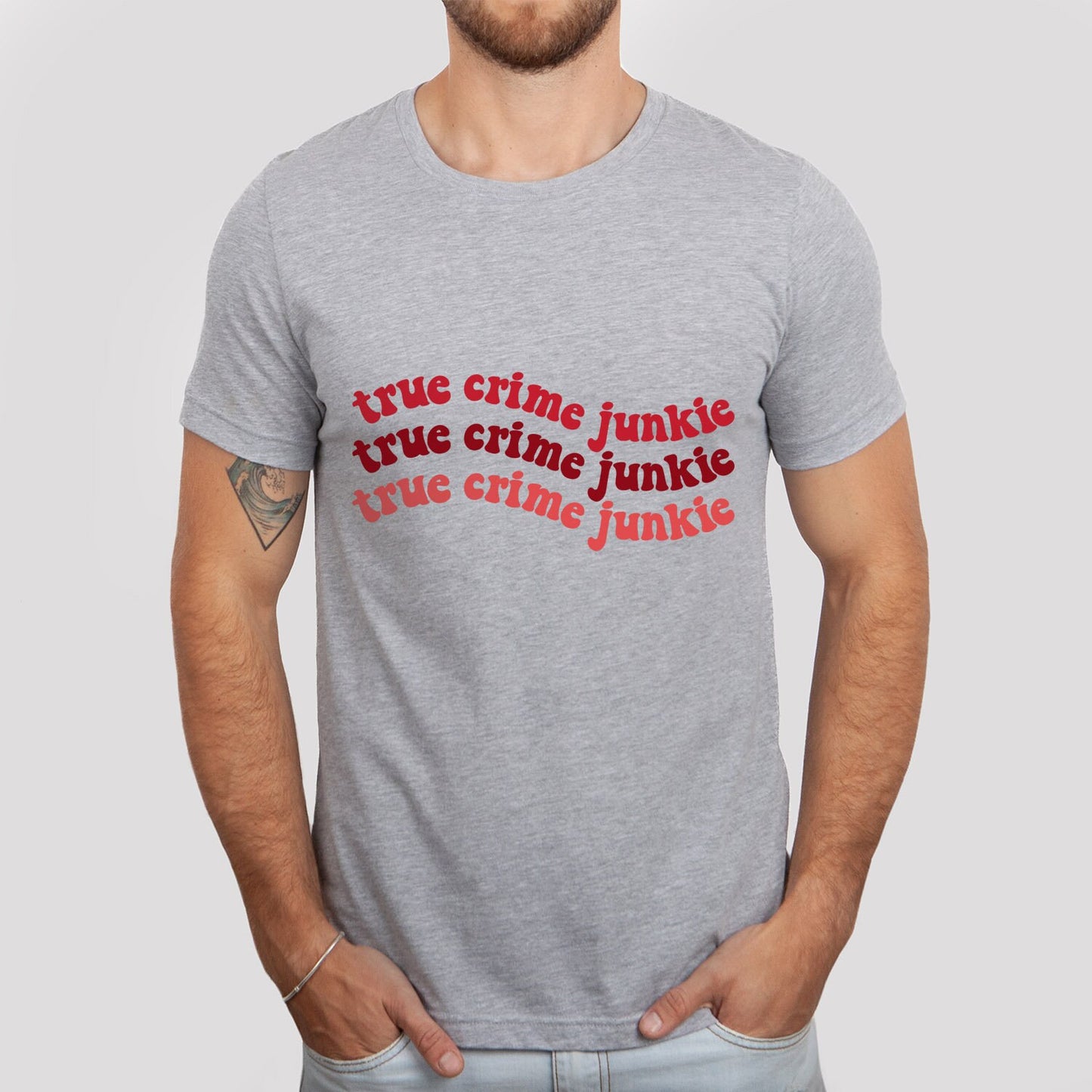 T-shirt True Crime Junkie, T-shirt True Crime, T-shirts drôles, T-shirt Meurtrier, T-shirt Films Policiers, T-shirt Cadeau, Cadeaux Séries de Films