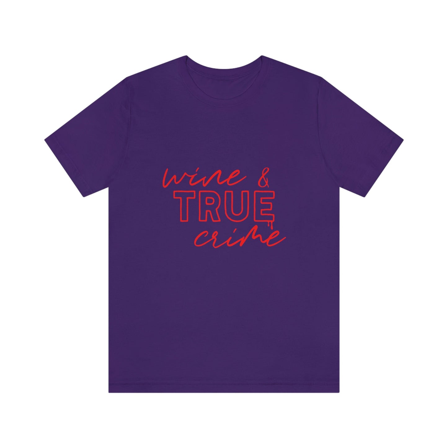 T-shirt Vin et True Crime, T-shirt True Crime, T-shirts drôles, T-shirt Meurtrier, T-shirt Films Policiers, T-shirt Cadeau Série Film