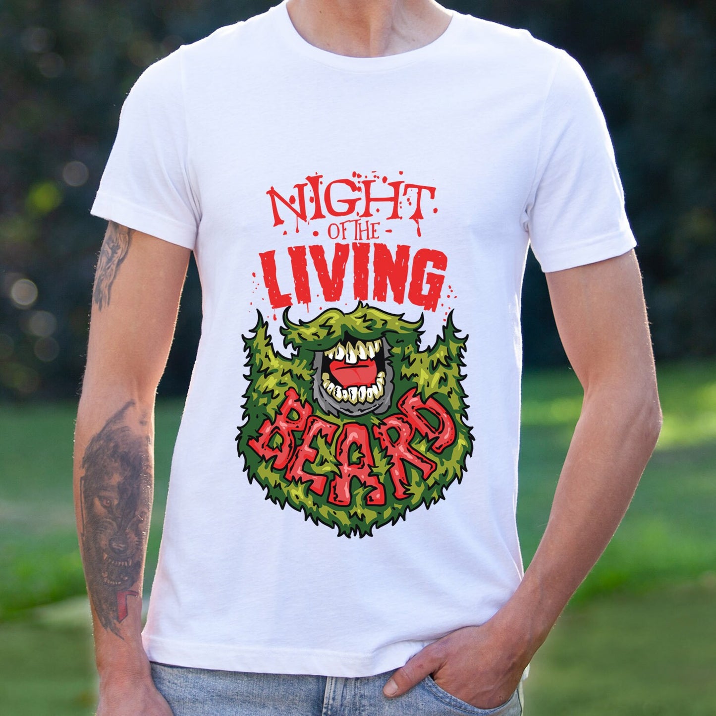 Night of the Living Beard Shirt, Beard T-shirt, Men Beard Shirt, Funny Beard Shirts, Beard Love Shirt, T-Shirt for Men, Beard Lover T-Shirt