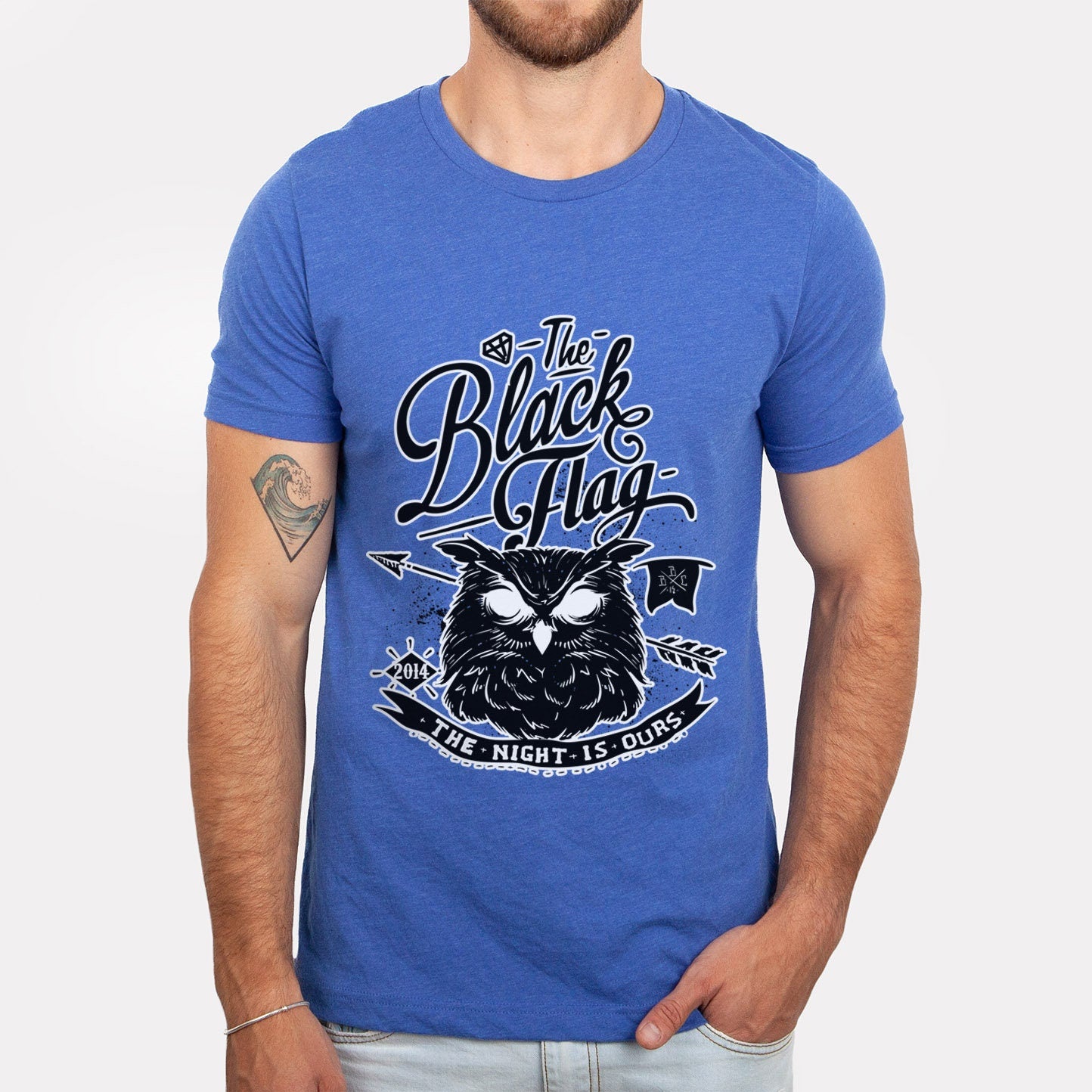 Owl T-shirt, Night T-shirt, The Black Flag Owl Shirt, Scary Owl T-Shirt, The Night is Ours T-shirt, Owl and Night Shirt, Animal T-Shirt