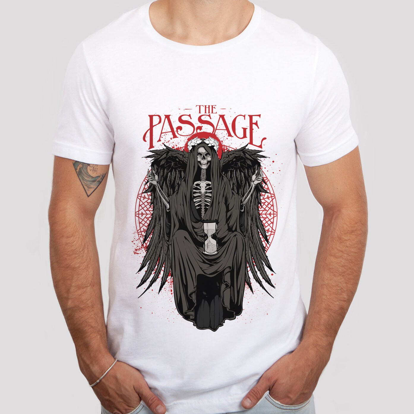 T-shirt Skull Queen, T-shirt The Passage, T-shirt d'horreur, T-shirt squelette, T-shirt d'horreur, T-shirt gothique, Cadeau pour lui, Cadeau pour elle