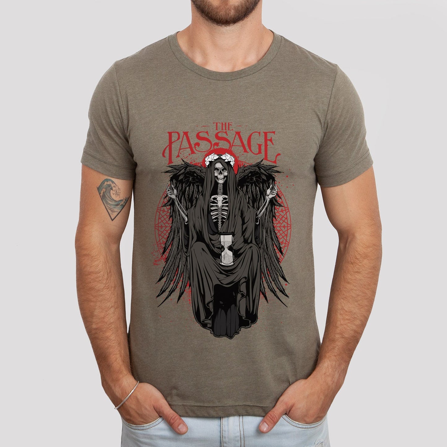 T-shirt Skull Queen, T-shirt The Passage, T-shirt d'horreur, T-shirt squelette, T-shirt d'horreur, T-shirt gothique, Cadeau pour lui, Cadeau pour elle