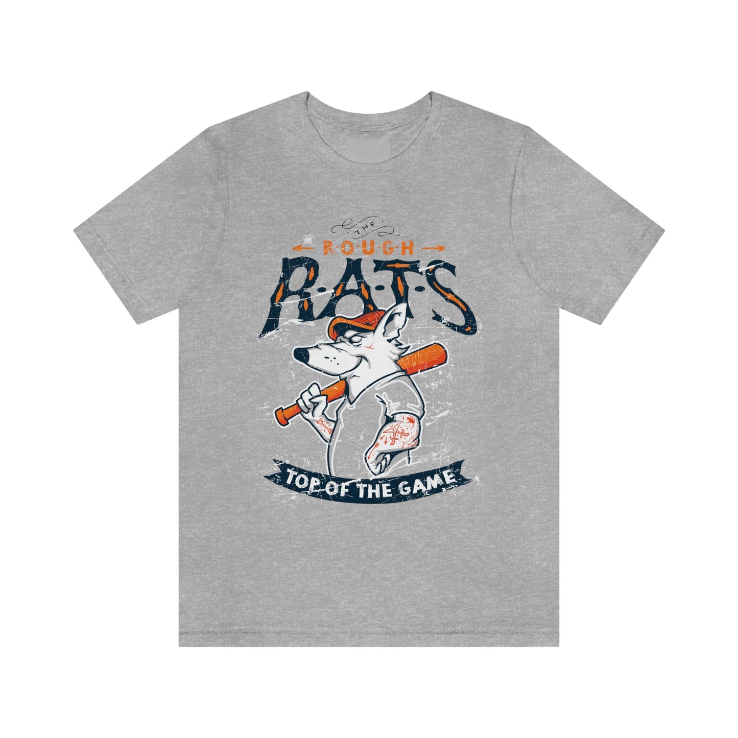 T-shirt The Rough Rats, T-shirt Top of the Game, T-shirt drôle de rat, T-shirt humoristique, T-shirt de baseball, T-shirt de batte de baseball