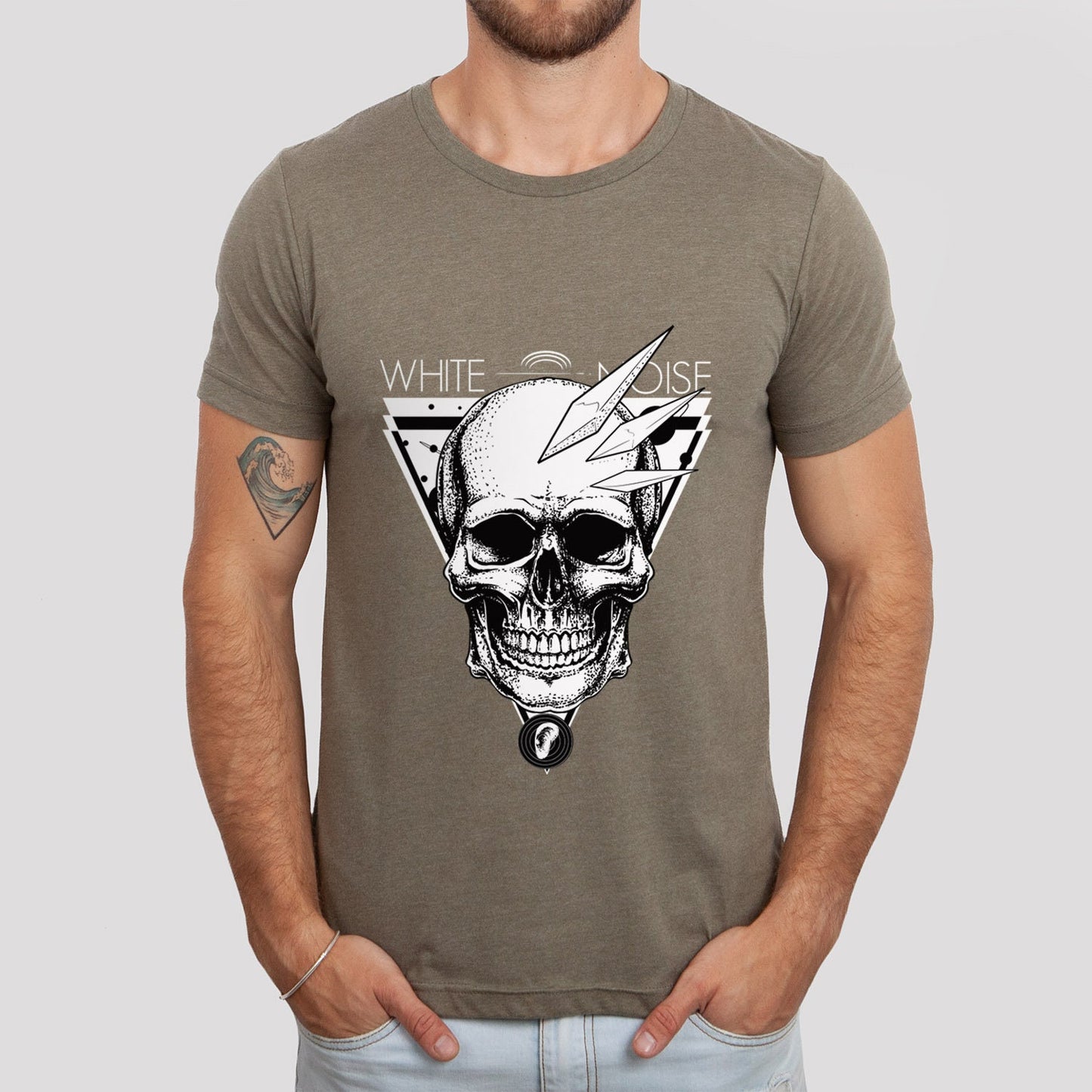 T-shirt tête de mort, T-shirt avec squelette, T-shirt squelette effrayant, T-shirt horreur, T-shirt gothique, Cadeau pour lui, Cadeau pour elle