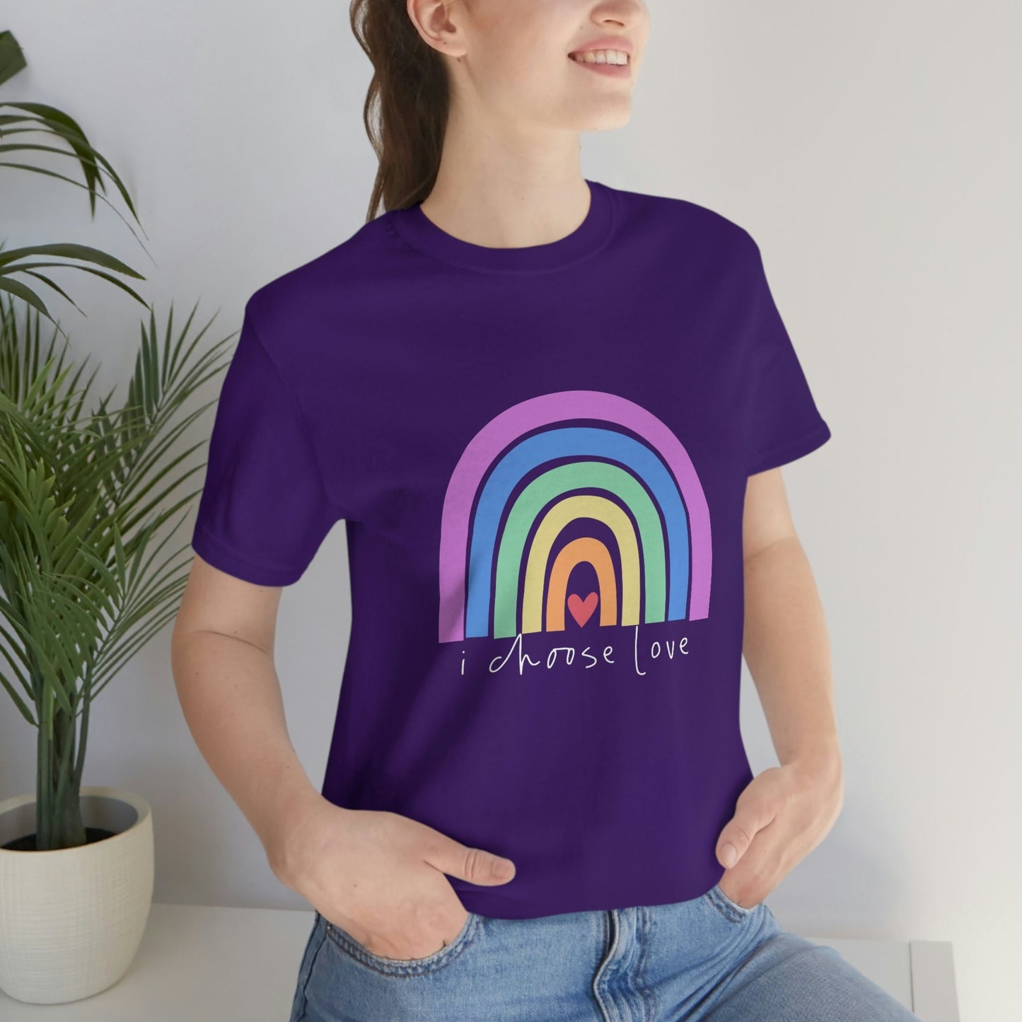 T-shirt « Je choisis l'amour », T-shirt arc-en-ciel, T-shirt Love Parade, T-shirt de soutien LGBTQ, T-shirt Pride, T-shirts de gentillesse, T-shirt Gay Pride, T-shirt Égalité