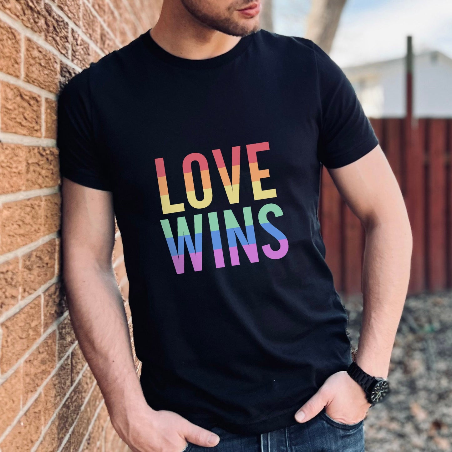 Love Wins T-Shirt, Rainbow Colors Shirt, LGBTQ Support Shirt, Pride Shirt, Kindness Shirts, Gay Pride Shirt, Equality Shirt