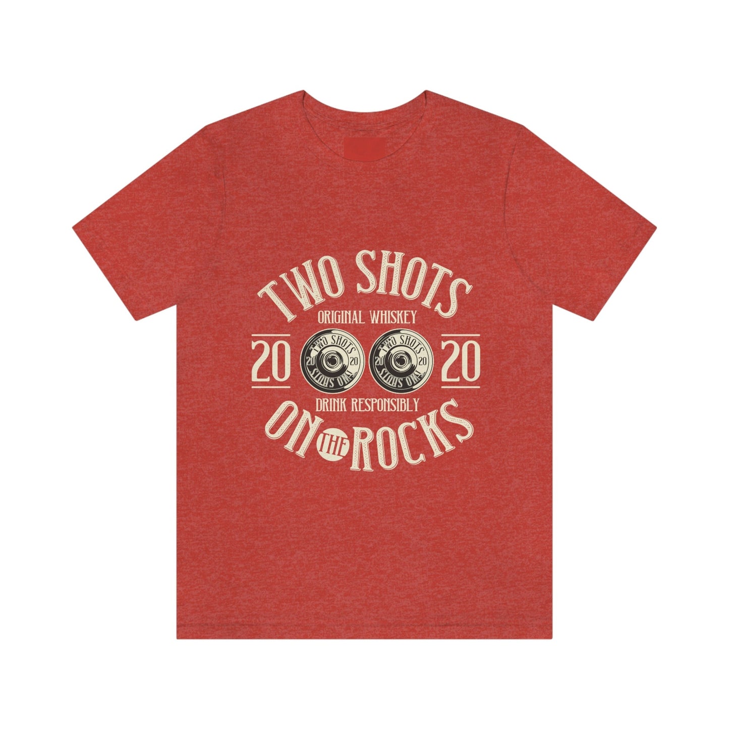 Whiskey Shirt, Shot of Whiskey Shirt, Whiskey Tee, Two Shots on the Rocks Shirt, Funny Whiskey Shirt, Funny Drinking Shirt