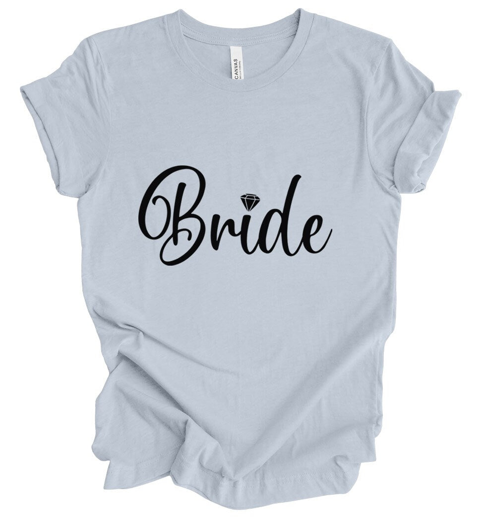 Bride T-shirt, Wedding Shirt, Bride Tee, Bridal Shower, Diamond T-shirt, Gift Shirt for Bride, Bachelorette Party Shirt, Hen Night Top