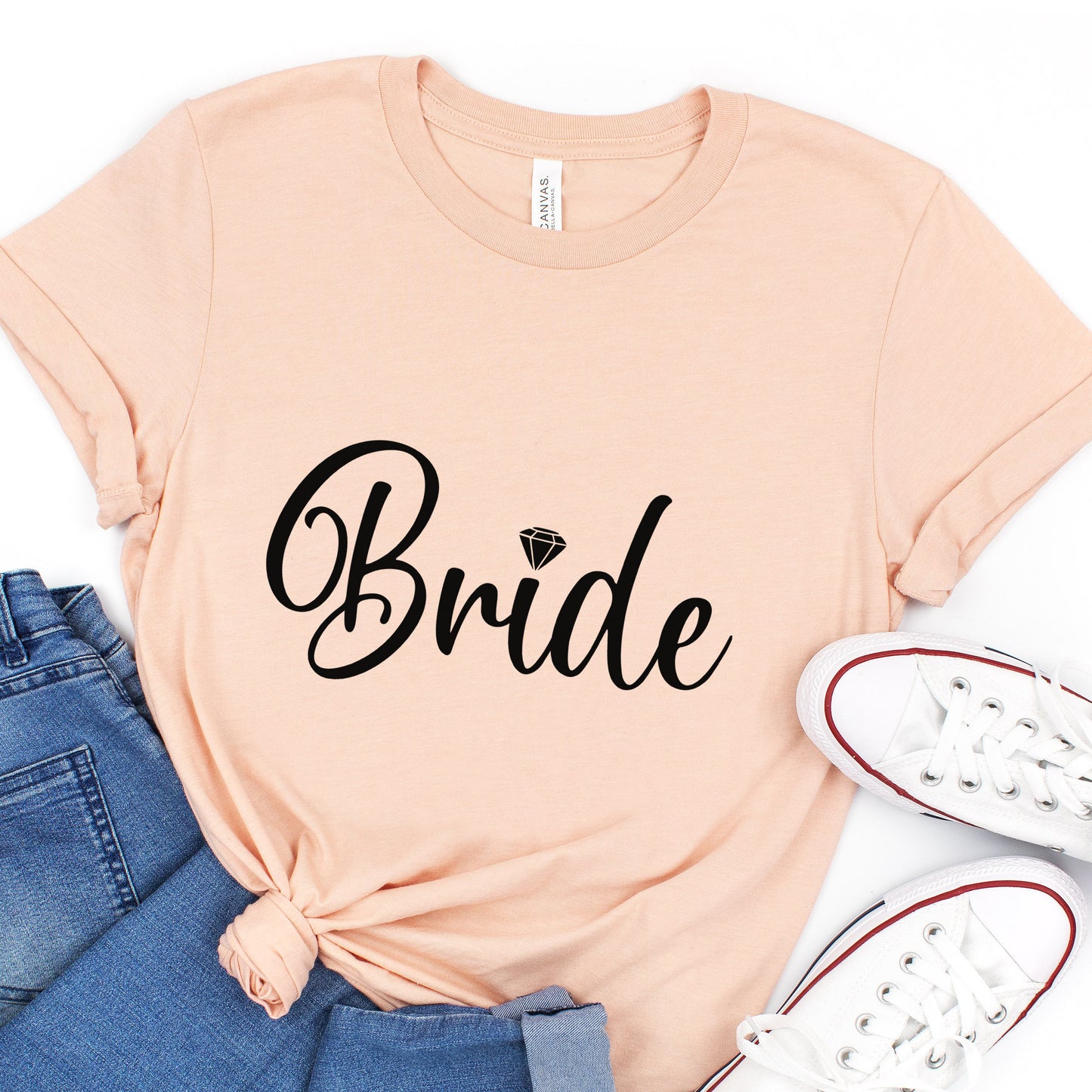 Bride T-shirt, Wedding Shirt, Bride Tee, Bridal Shower, Diamond T-shirt, Gift Shirt for Bride, Bachelorette Party Shirt, Hen Night Top