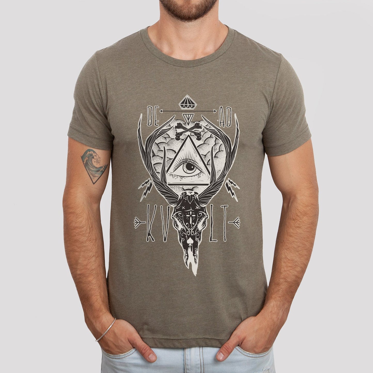 T-shirt Dead Kvlt, T-shirt Eye, T-shirt Skull, T-shirt Heavy Metal, T-shirt Moto, T-shirt Effrayant, T-shirt Horreur, T-shirt Rockers,