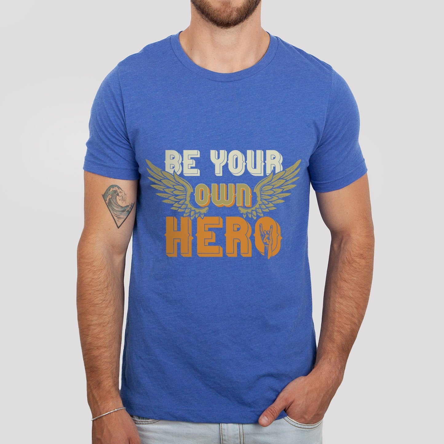 T-shirt Soyez votre propre héros, T-shirt inspirant, T-shirt avec citation sur le style de vie, T-shirt de motivation, T-shirt avec citation inspirante, T-shirt cadeau