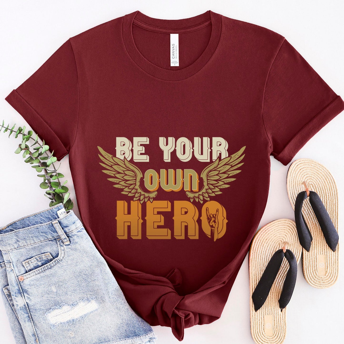 T-shirt Soyez votre propre héros, T-shirt inspirant, T-shirt avec citation sur le style de vie, T-shirt de motivation, T-shirt avec citation inspirante, T-shirt cadeau