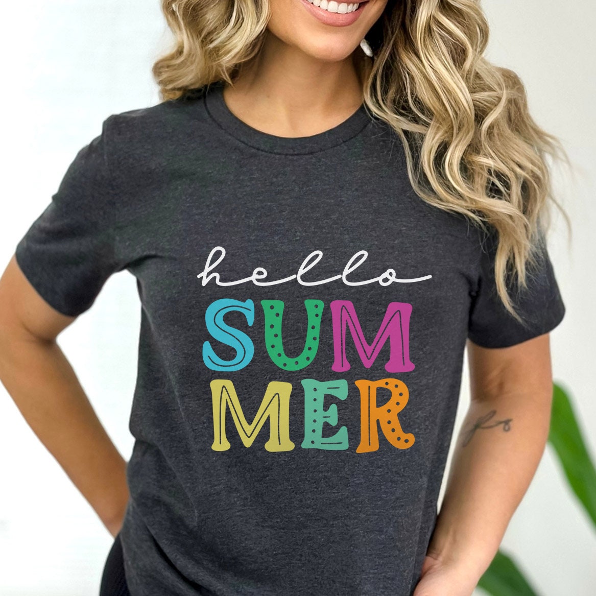 Hello Summer Shirt, Summer Vibes T-Shirt, Beach Shirt, Summer T-shirt, Cool Summer T-shirt, Vacation Shirt, Happy Summer Shirt