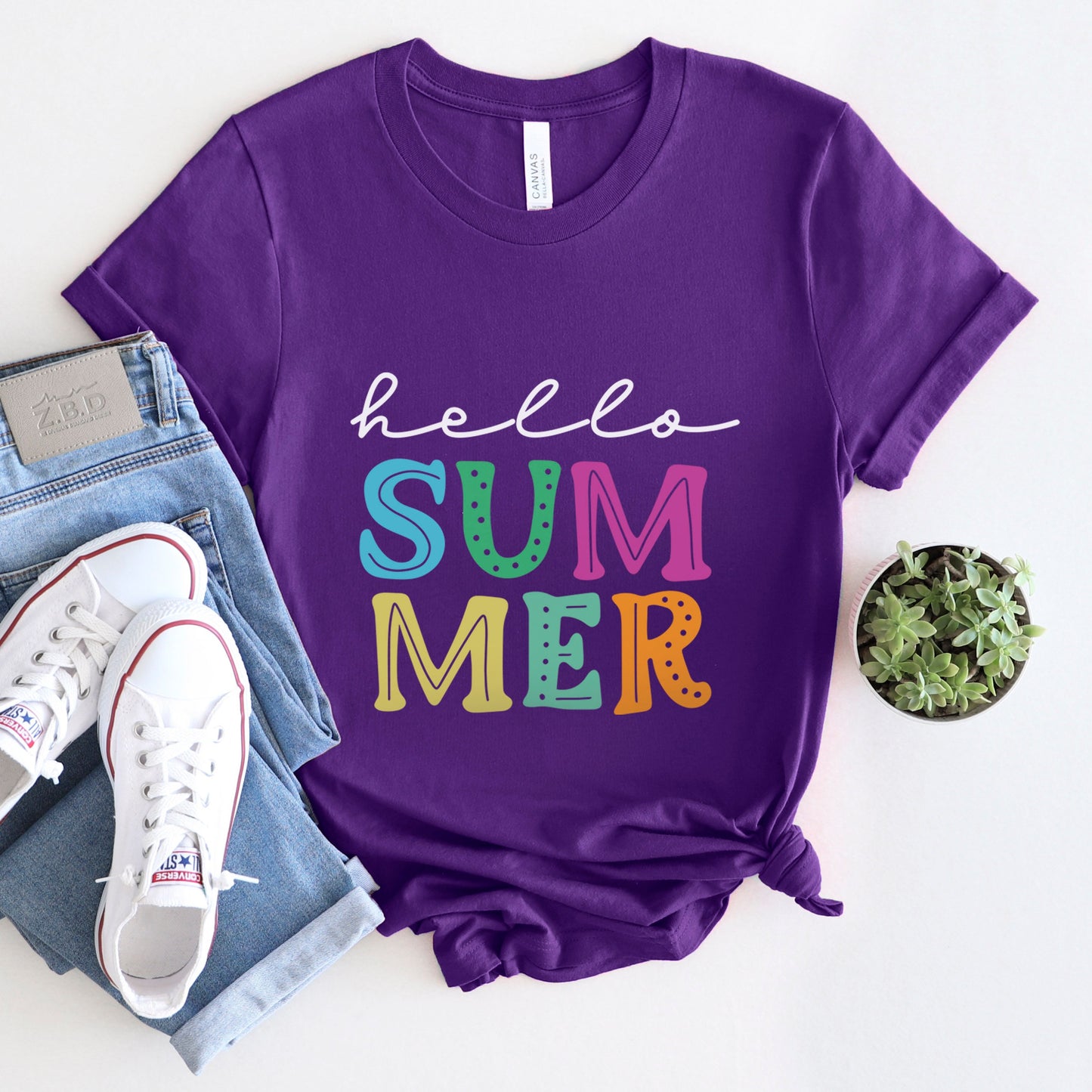 Hello Summer Shirt, Summer Vibes T-Shirt, Beach Shirt, Summer T-shirt, Cool Summer T-shirt, Vacation Shirt, Happy Summer Shirt