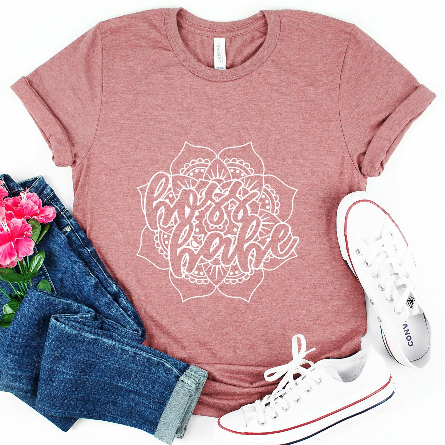 T-shirt Mandala, T-shirt Boss Babe, T-shirt Boss Mom, T-shirt Cadeau Maman, T-shirt Cadeau pour Maman, T-shirt Vie de Maman