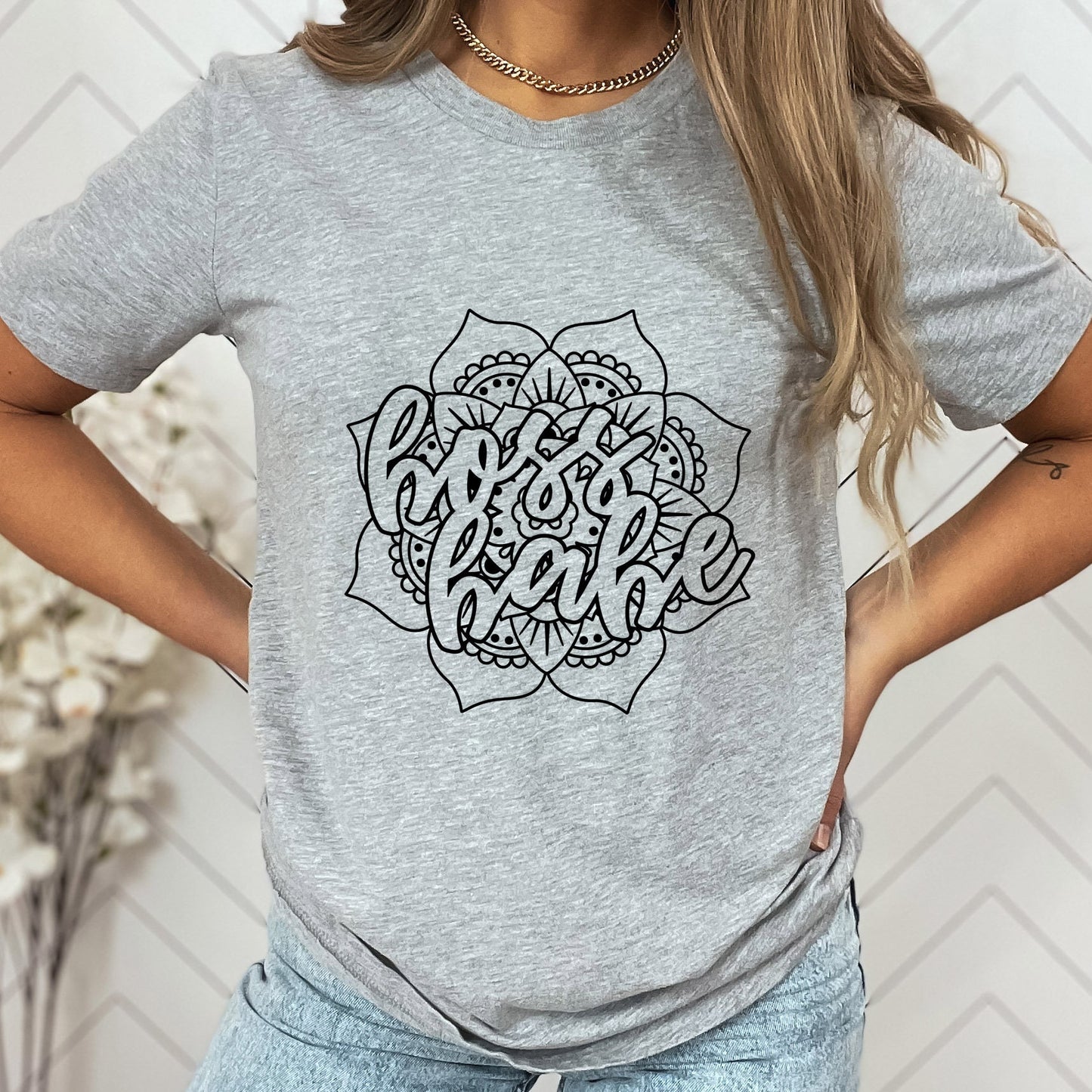 T-shirt Mandala, T-shirt Boss Babe, T-shirt Boss Mom, T-shirt Cadeau Maman, T-shirt Cadeau pour Maman, T-shirt Vie de Maman