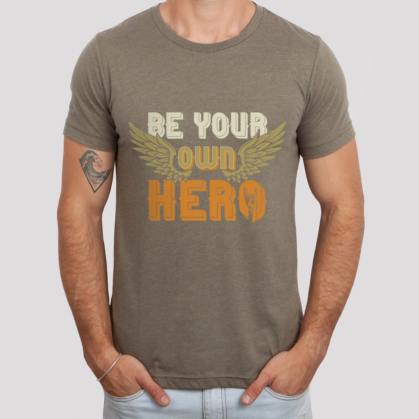 T-shirt Soyez votre propre héros, T-shirt inspirant, T-shirt avec citation sur le style de vie, T-shirt de motivation, T-shirt avec citation inspirante, T-shirt cadeau