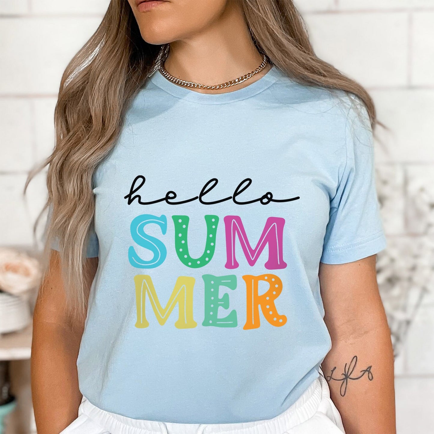 Hello Summer Shirt, Summer Vibes T-Shirt, Beach Shirt, Summer T-shirt, Cool Summer T-shirt, Vacation Shirt, Happy Summer Shirt