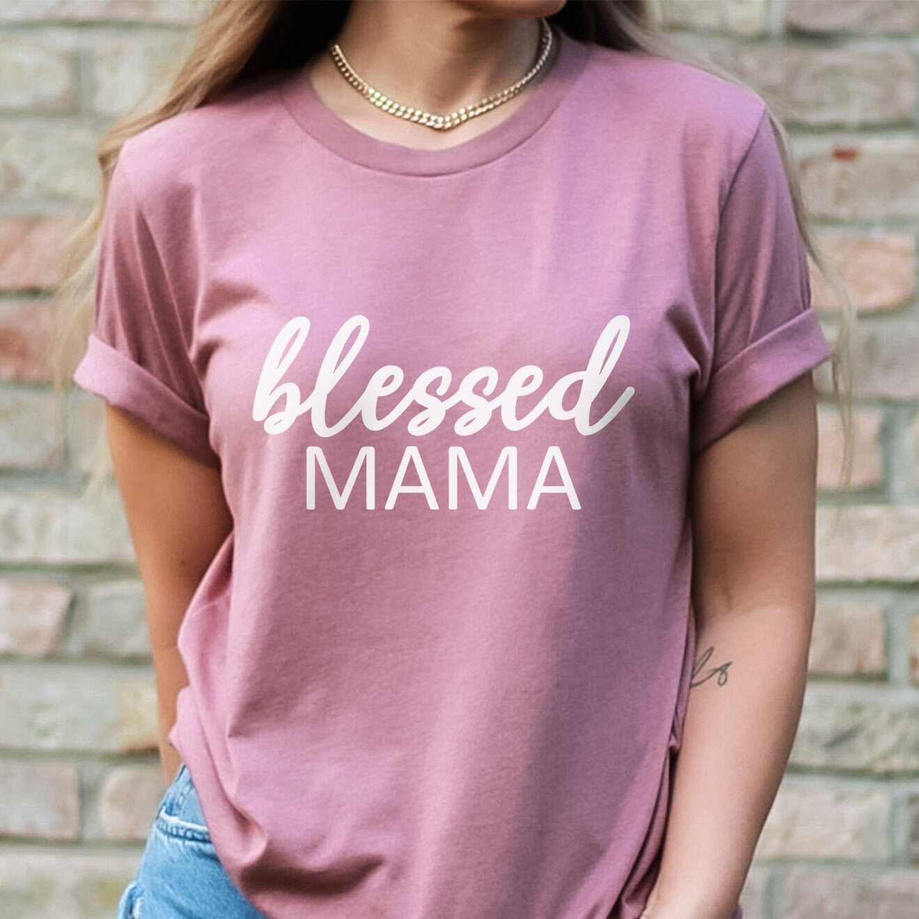 Blessed Mama Shirt, Funny Mom T-shirt, Gift Shirt for Mom, Mother's Day Gift Shirt, Mom Life Shirt, Parenting Shirt